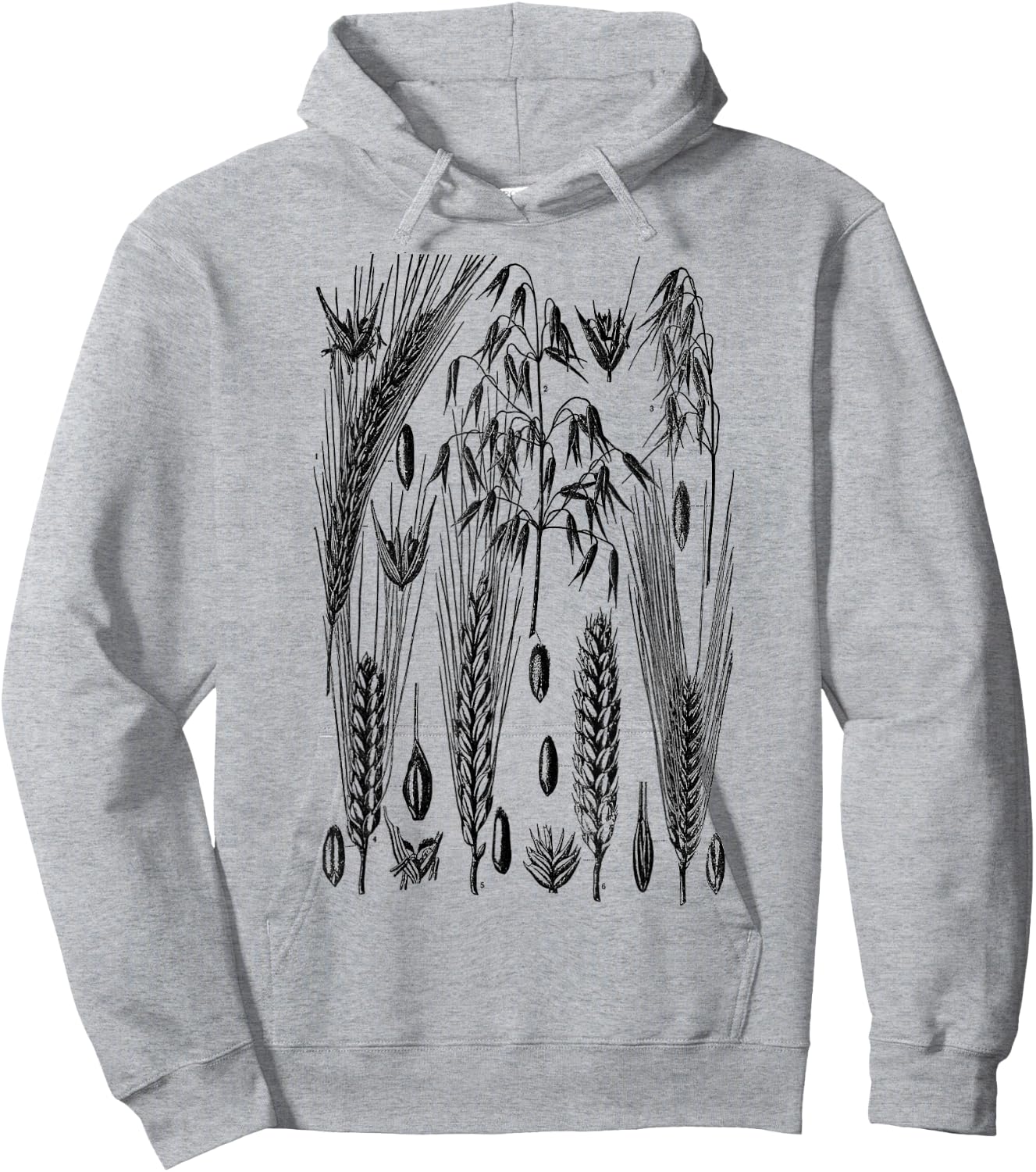 Farmers Grain Wheat Farm Family Wheat Vintage Wheat Print Hoodie - Hoodie | Ash