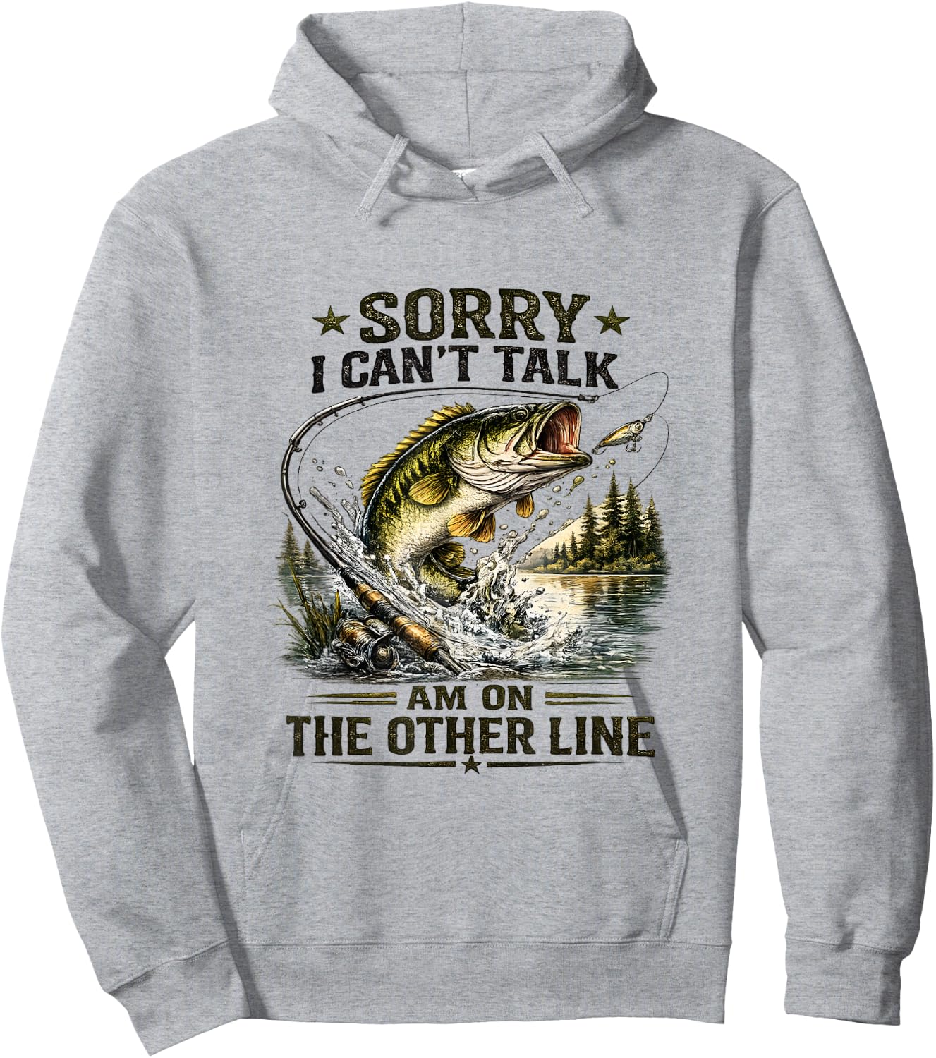 Sorry, I Can't Talk, I'm On The Other Line Hoodie - Hoodie | Ash