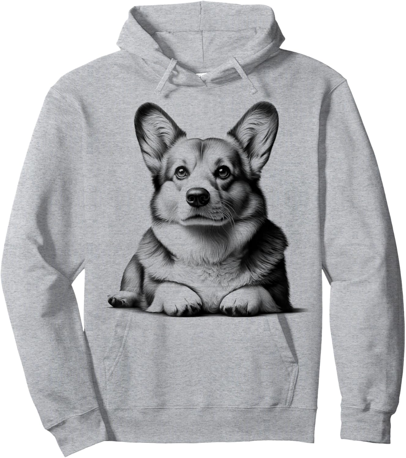 Joli corgi en pose couchée comme portrait cool Hoodie - Hoodie | Ash