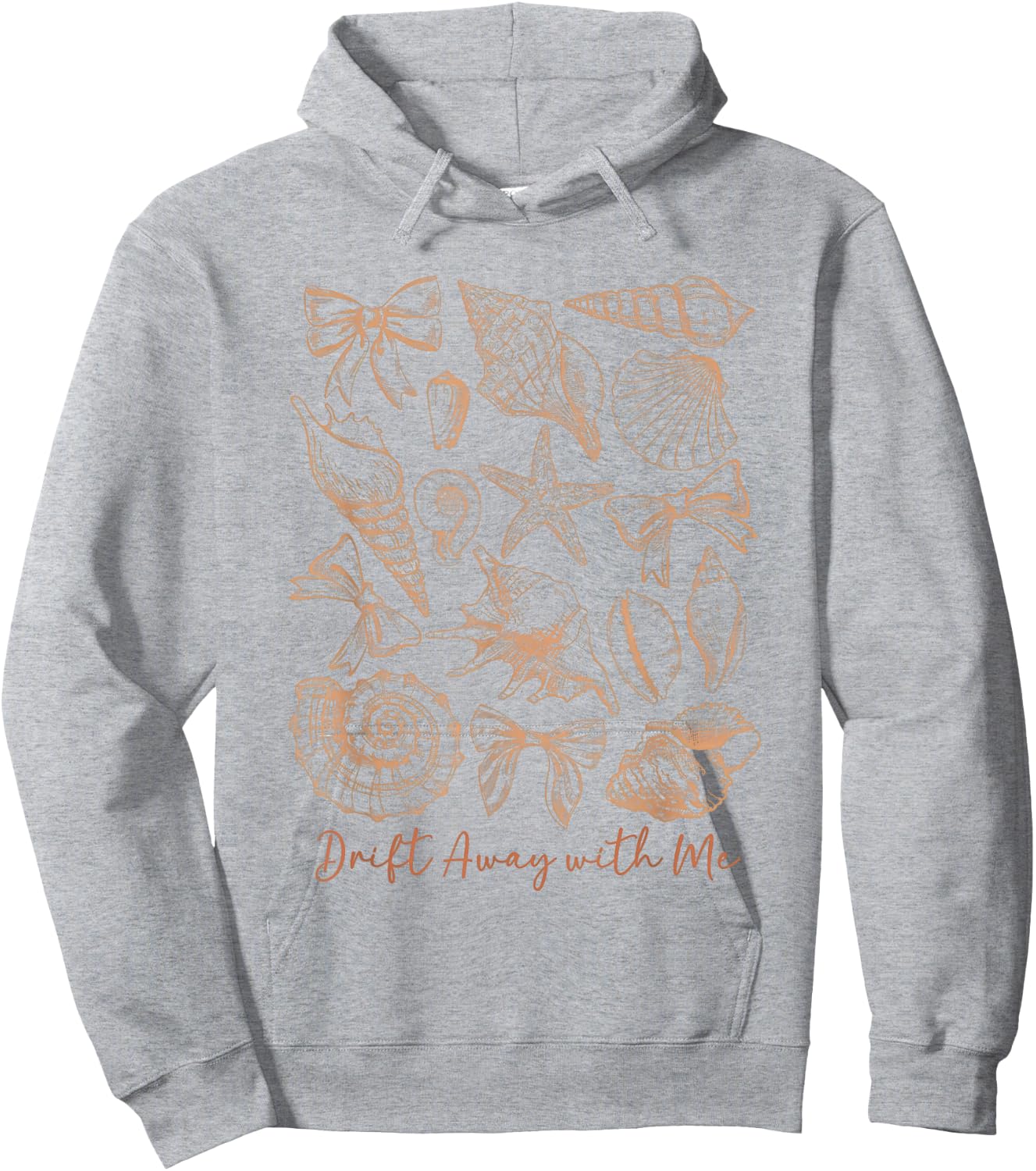 Coquillages et nœuds Drift Away with Me - Thème océan côtier Hoodie - Hoodie | Ash