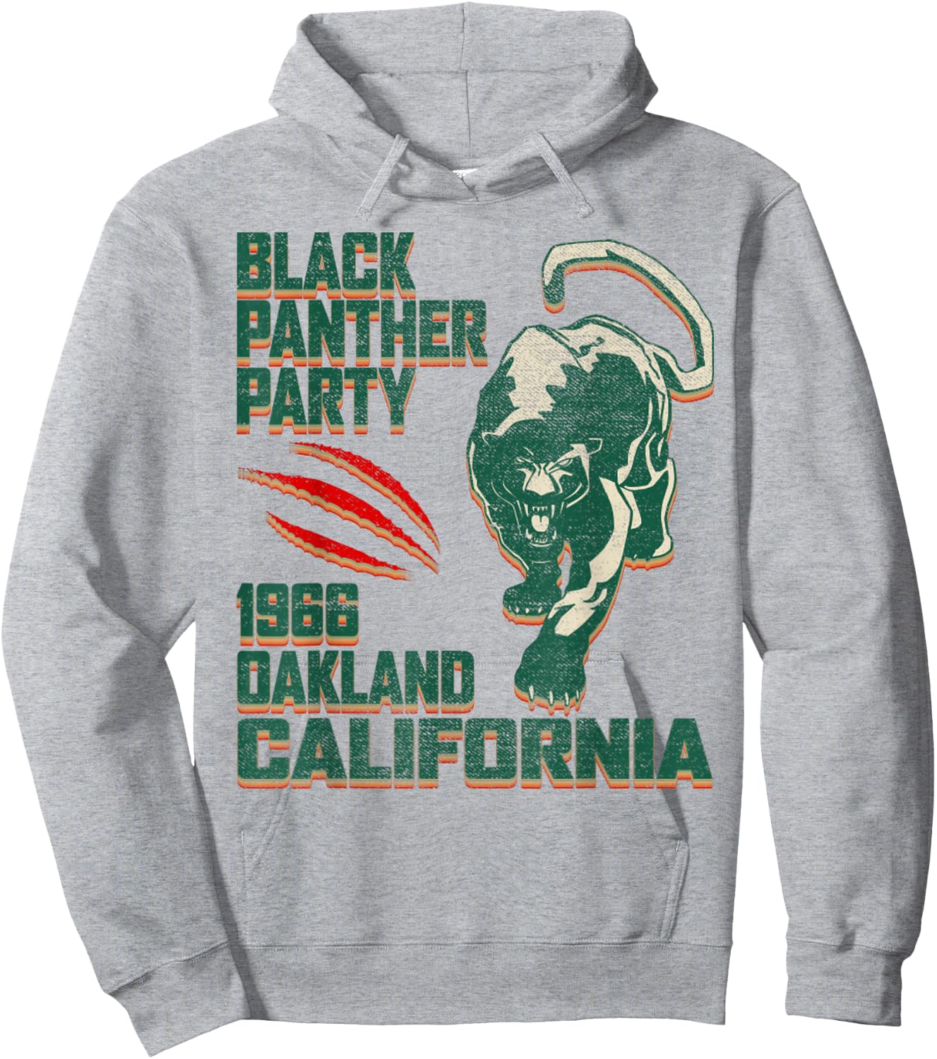 Vintage Oakland California 1966 Black Panther Party Hoodie - Hoodie | Ash