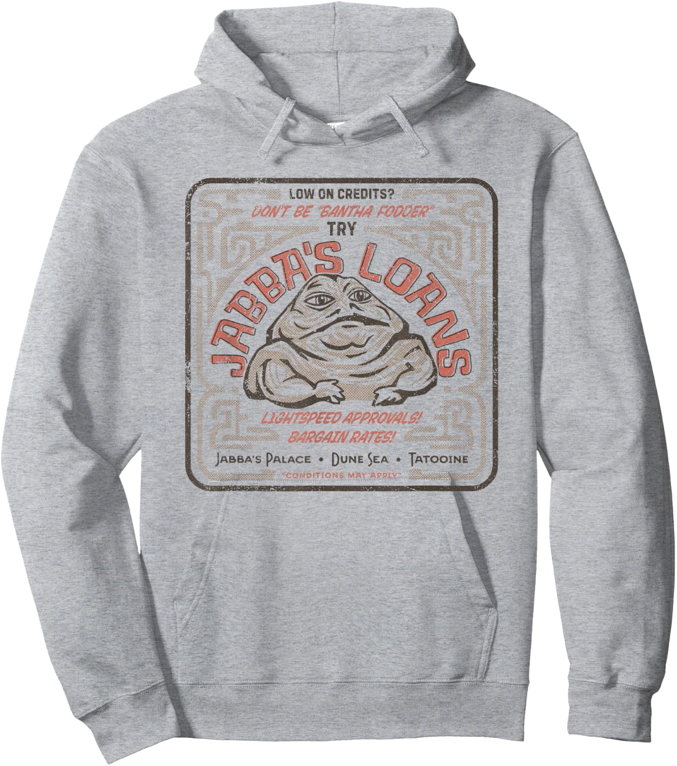 Star Wars Jabba The Hutt Loans Comic Hoodie - Hoodie | Ash
