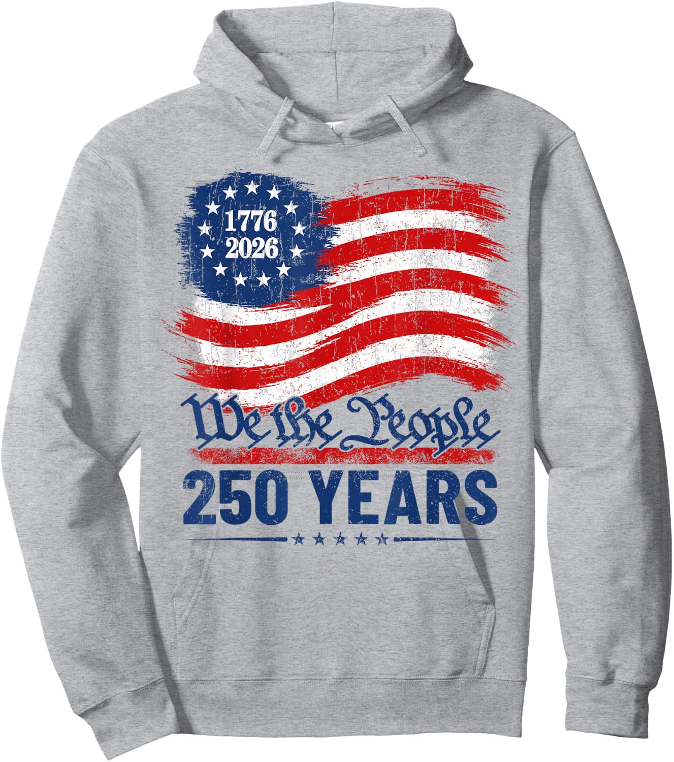 250 Years American Anniversary 250th Independence Day Hoodie - Hoodie | Ash