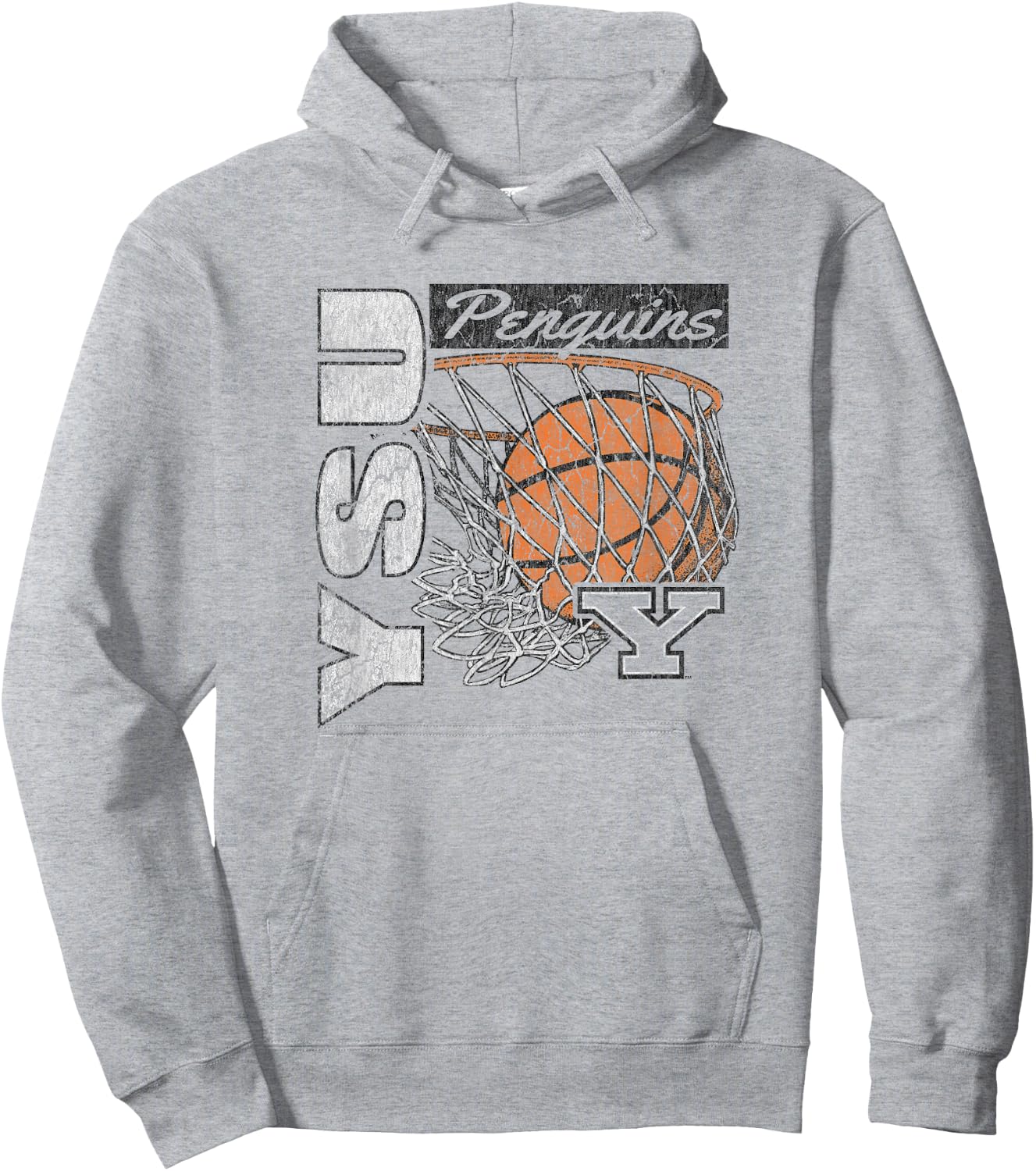 Youngstown State Penguins Vintage Basketball 90's Red Hoodie - Hoodie | Ash