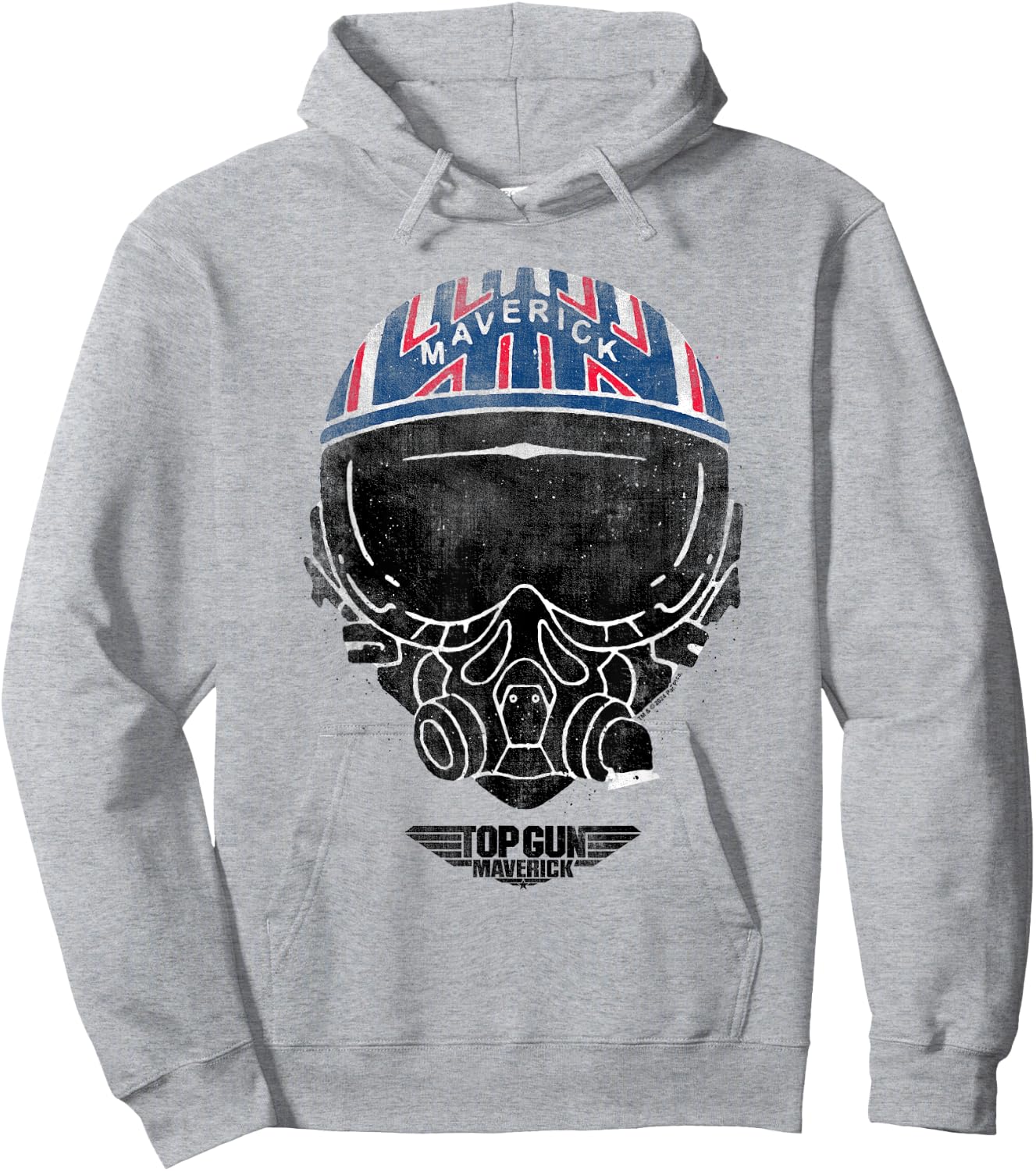Top Gun Maverick Helmet , grey, S Hoodie - Hoodie | Ash