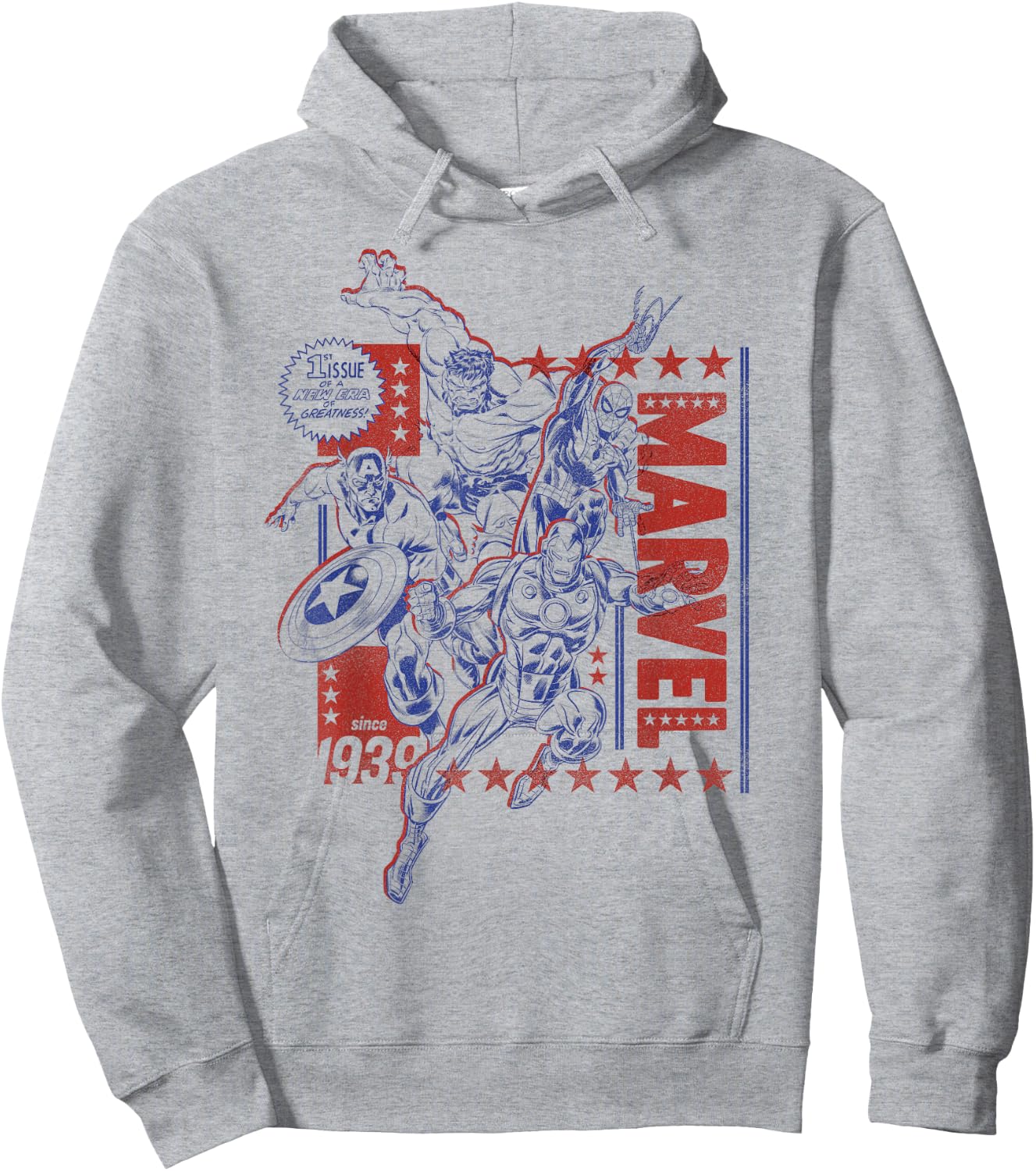 Marvel Super Heroes Avengers Spider-Man Americana Since 1939 Hoodie - Hoodie | Ash