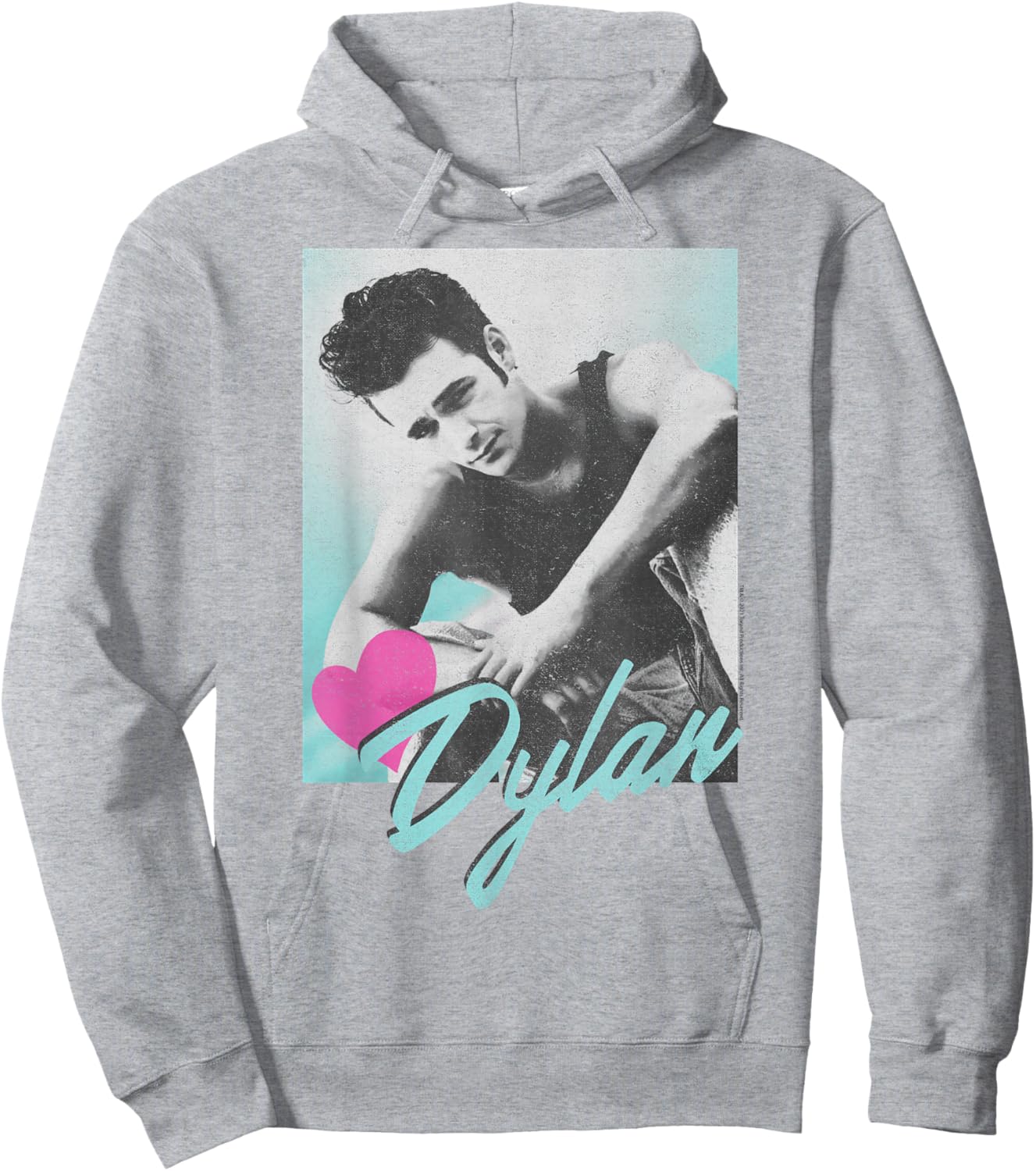 Beverly Hills 90210 Dylan McKay Heart Portrait , White Hoodie - Hoodie | Ash