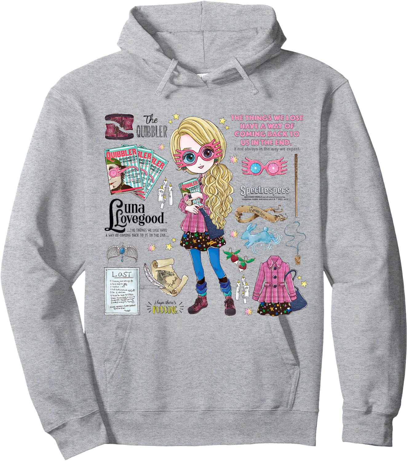 Harry Potter Everything That is Luna Lovegood Small Hoodie - Hoodie | Ash