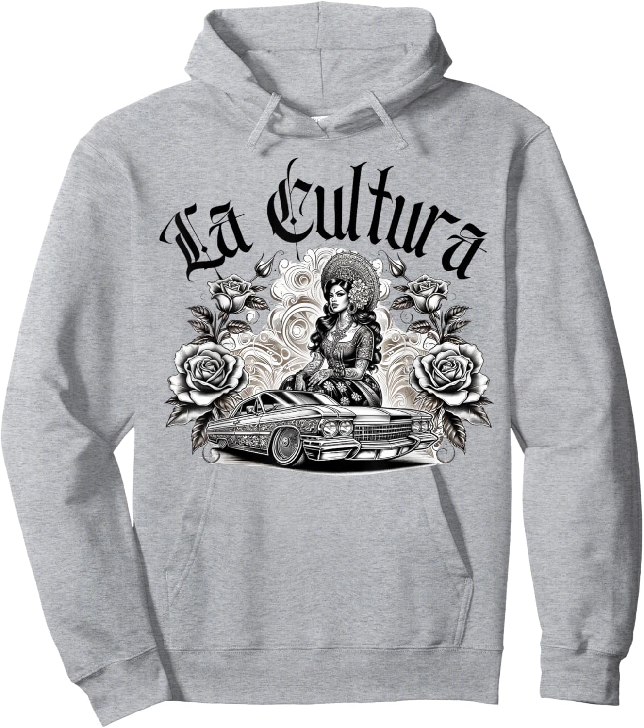 Mexican Street Culture Lowrider Beautiful Latina La Cultura Hoodie - Hoodie | Ash