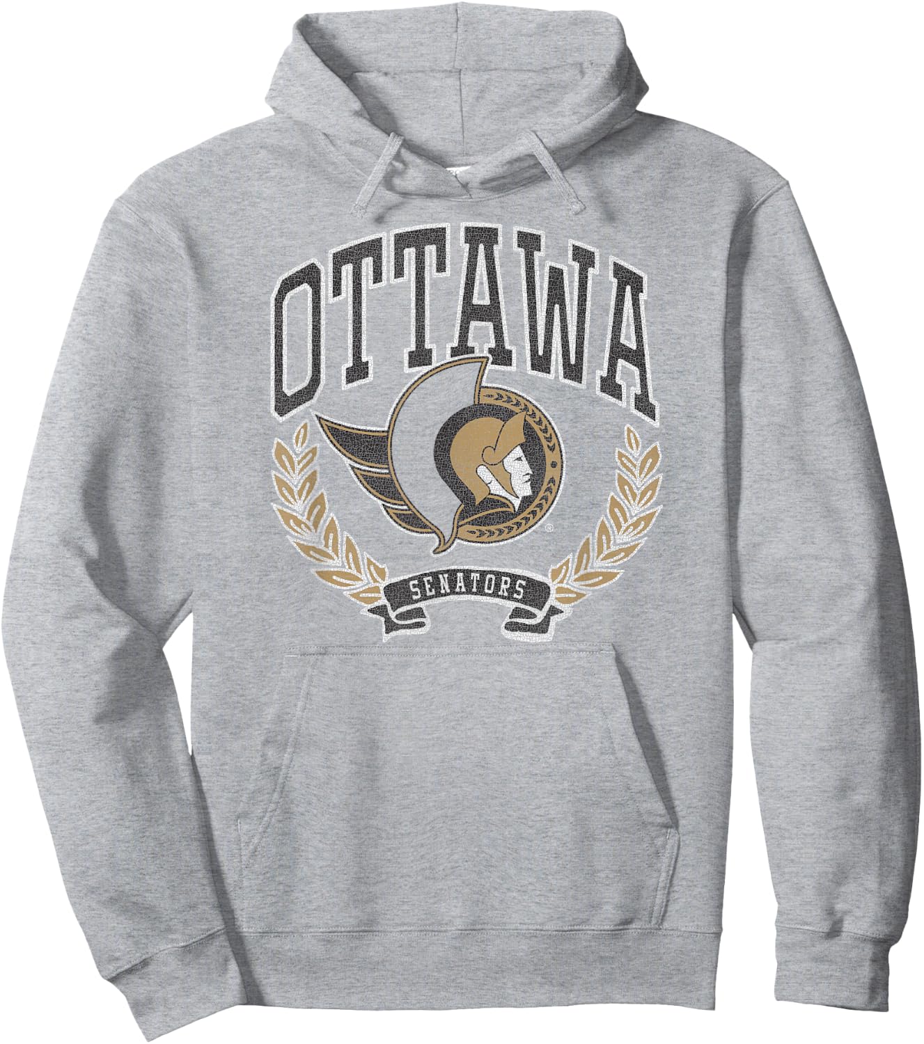 Ottawa Senators Vintage Victory Red Officially Licensed Hoodie - Hoodie | Ash