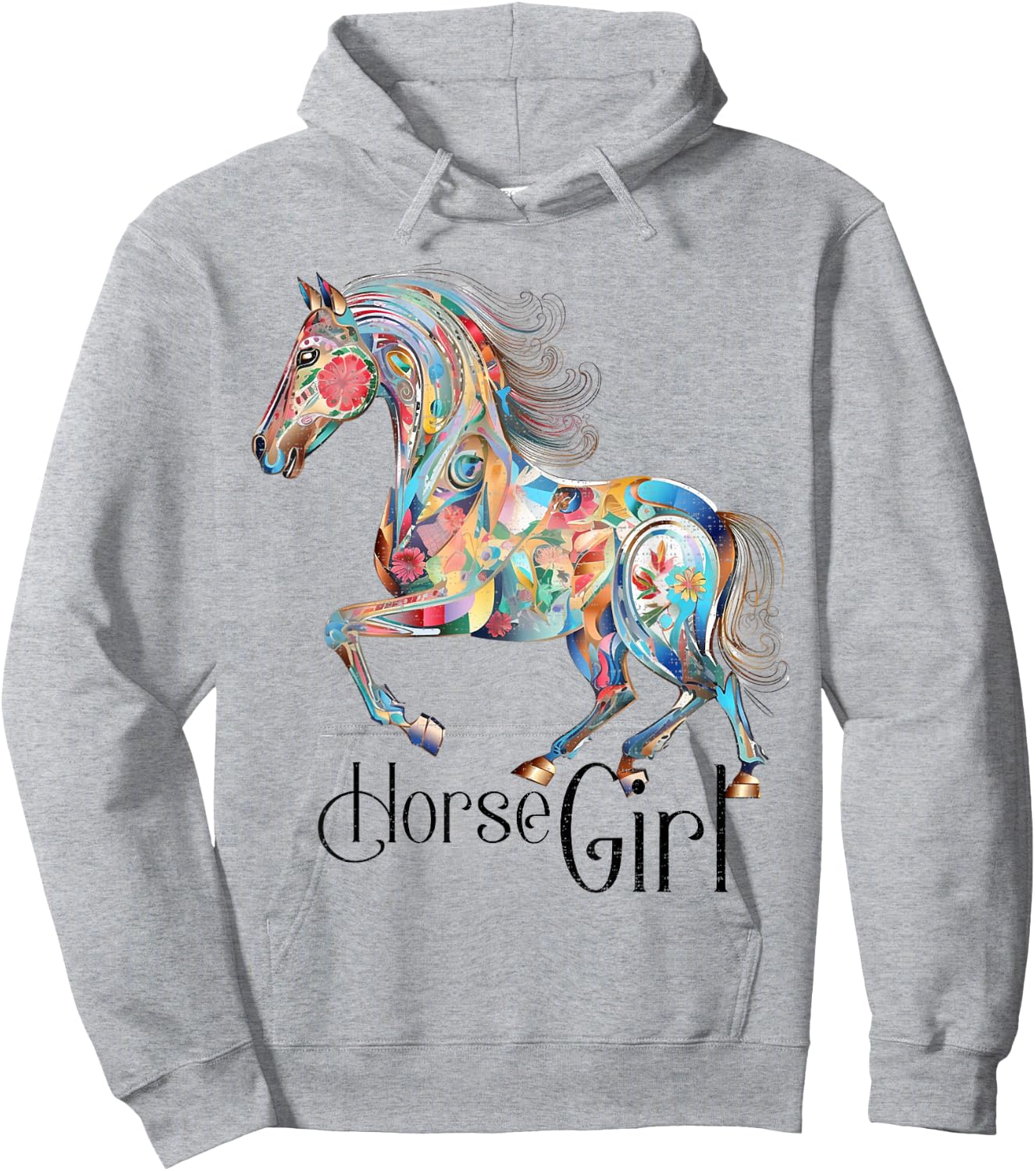 Horse Girl - Just A Girl Who Loves Horses, Horseback Riding Hoodie - Hoodie | Ash