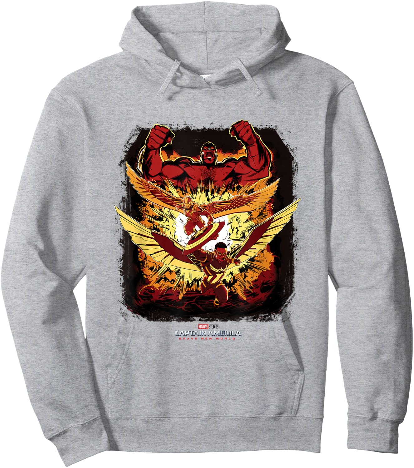 Marvel Captain America: Brave New World Heroes VS Red Hulk Hoodie - Hoodie | Ash