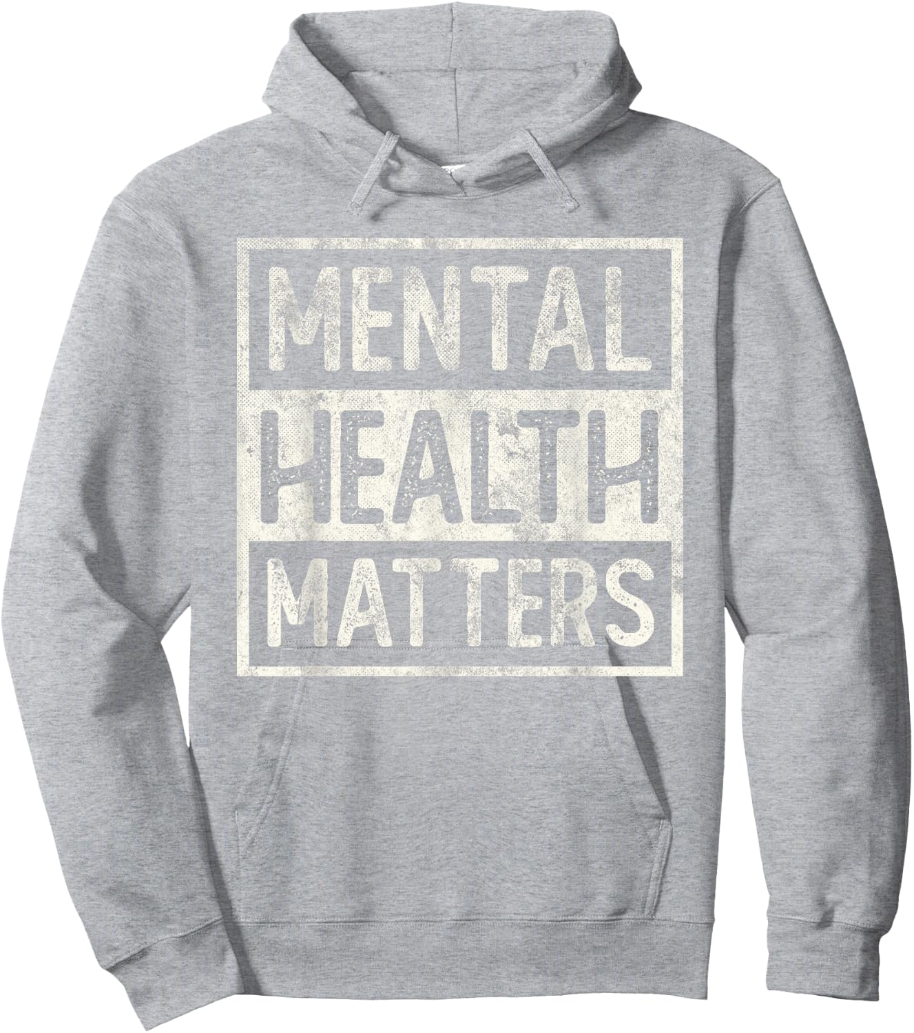 Vintage MENTAL HEALTH MATTERS Behavioral Counselor Team Hoodie - Hoodie | Ash