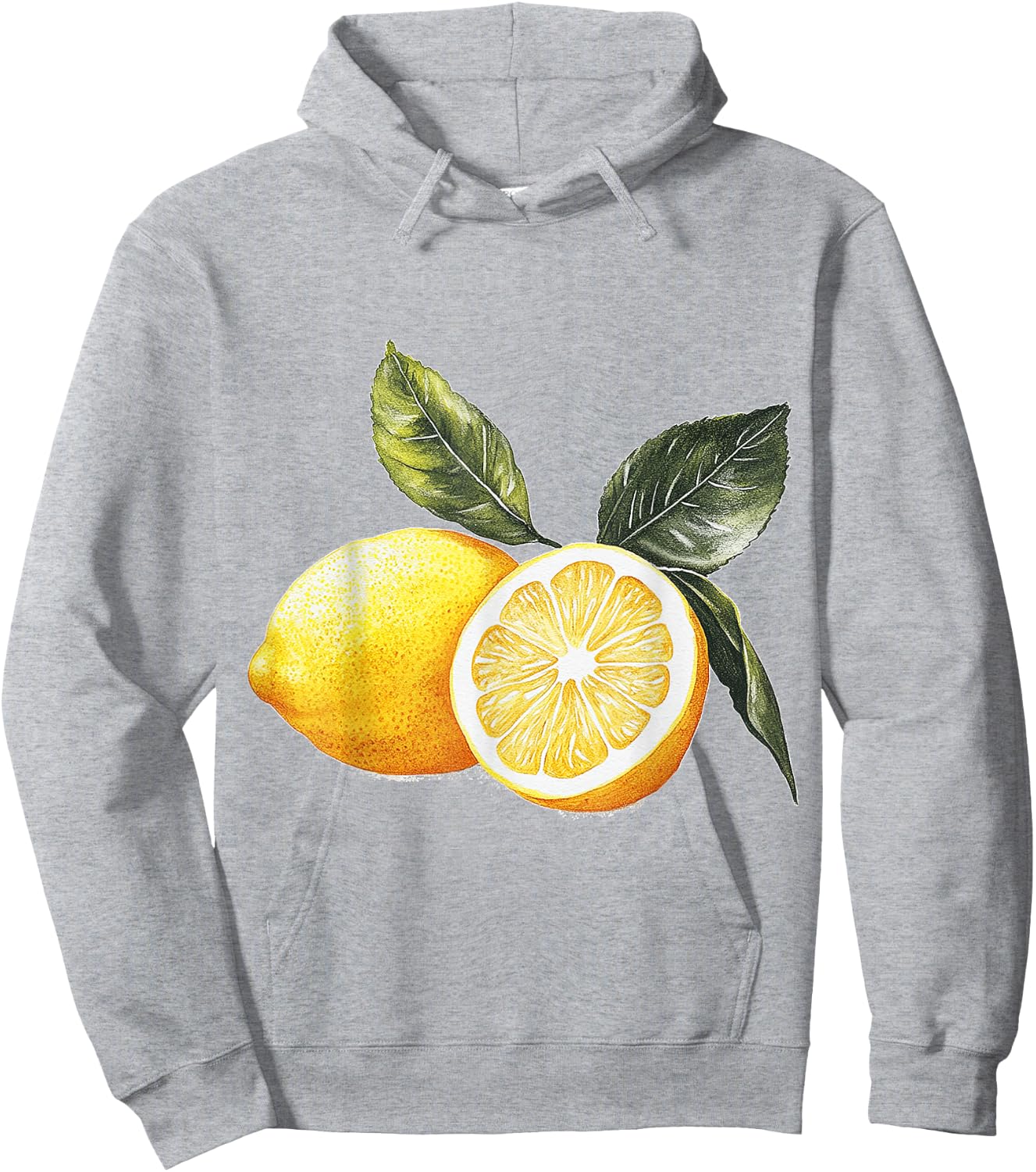 Lemon Fruit Graphic Lemon , White Hoodie - Hoodie | Ash