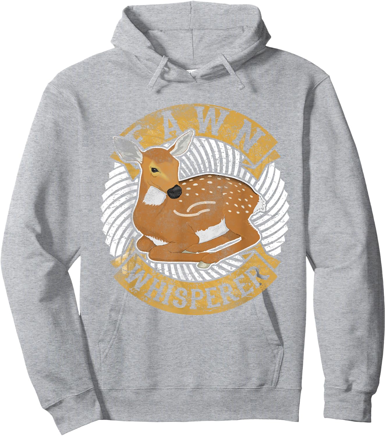 Fawn Whisperer Costume Roe Whitetail Deer Lover Hoodie - Hoodie | Ash