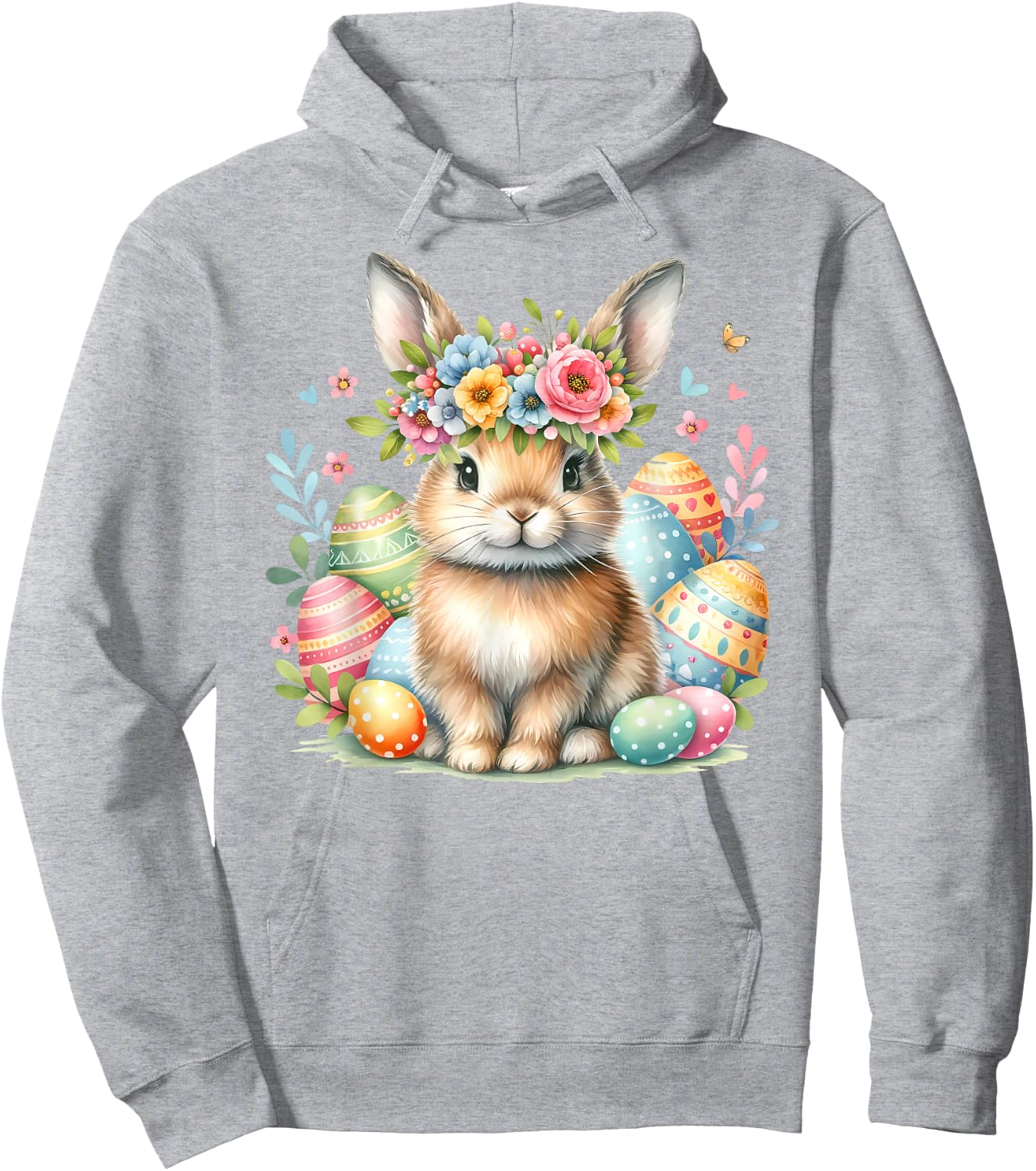 Osterhase Ostern Hase Ostereier Oster Outfit Osterhasen süß Hoodie - Hoodie | Ash