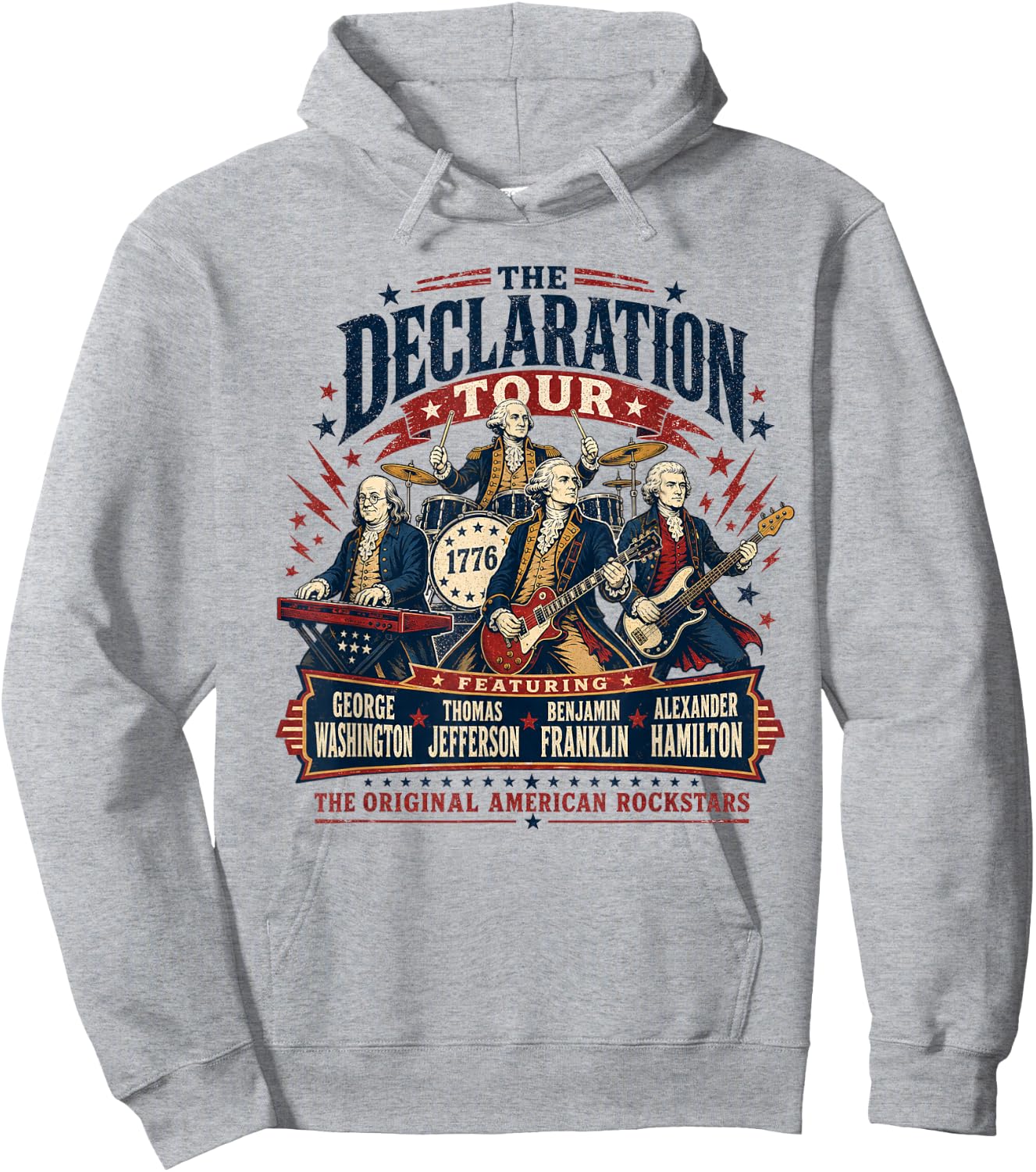 The Declaration Tour Original American Rockstars Hoodie - Hoodie | Ash
