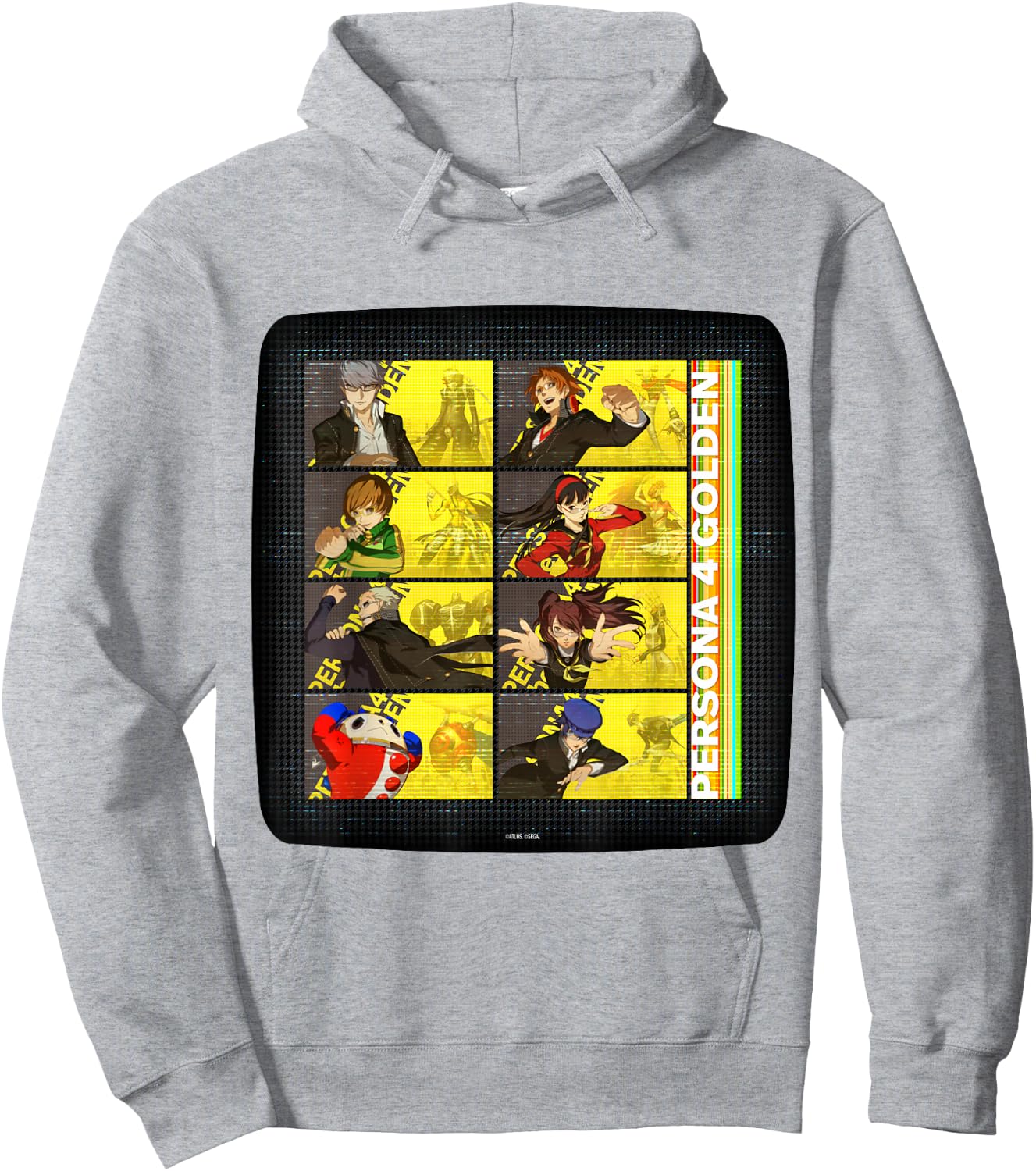 ATLUS Persona 4 Golden: TV Static Hoodie - Hoodie | Ash