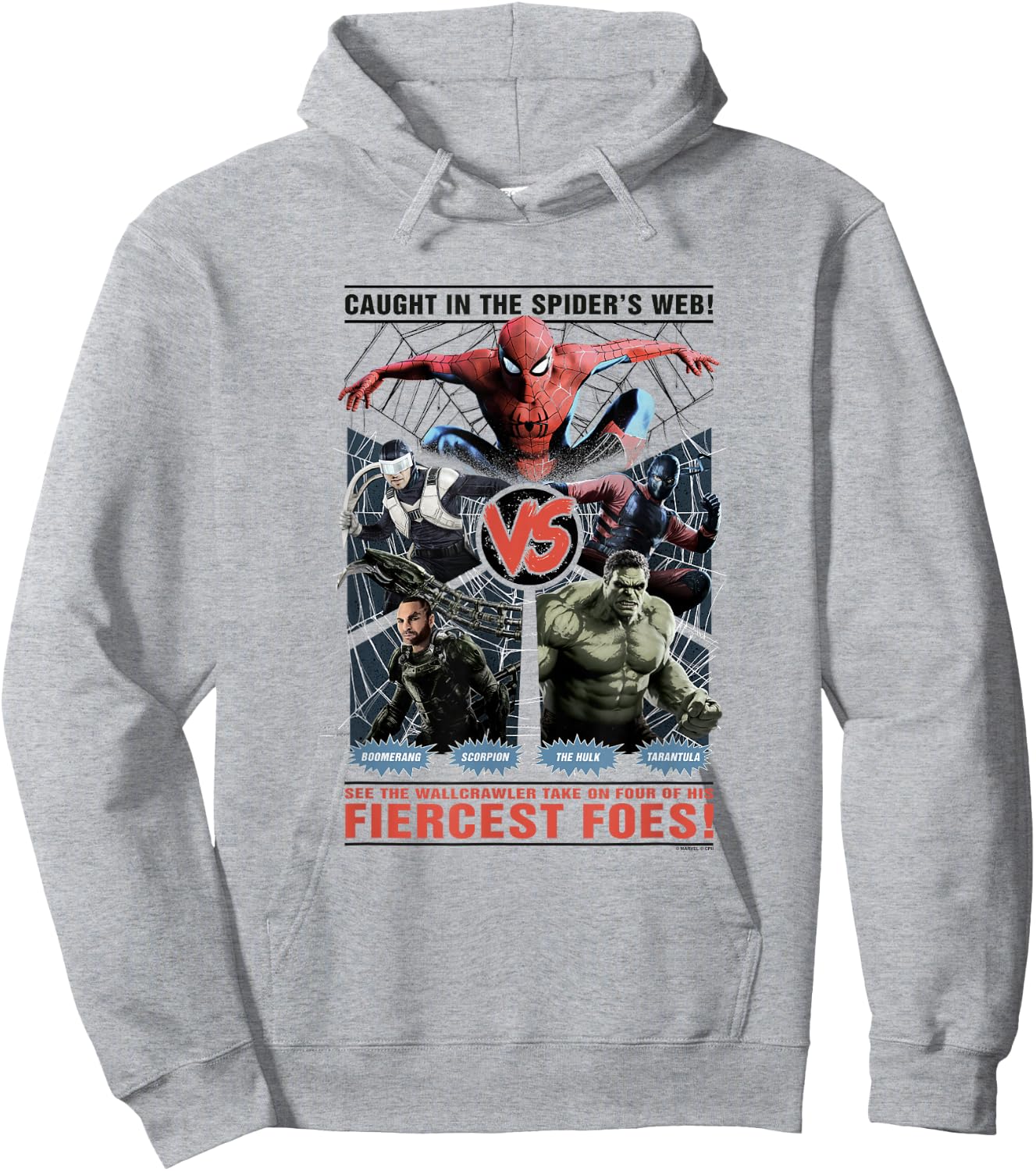 Marvel Spider-Man: New Day Spidey vs Fiercest Foes! Hoodie - Hoodie | Ash