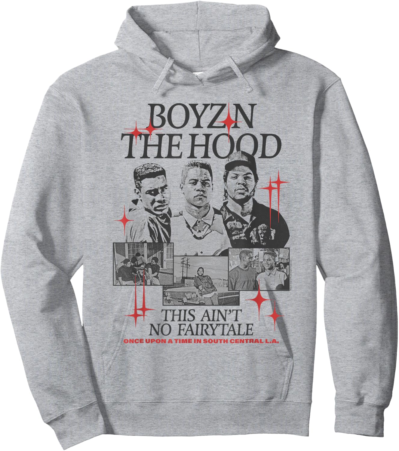 Boyz n The Hood Black and White Photos and Stars Retro Movie Hoodie - Hoodie | Ash