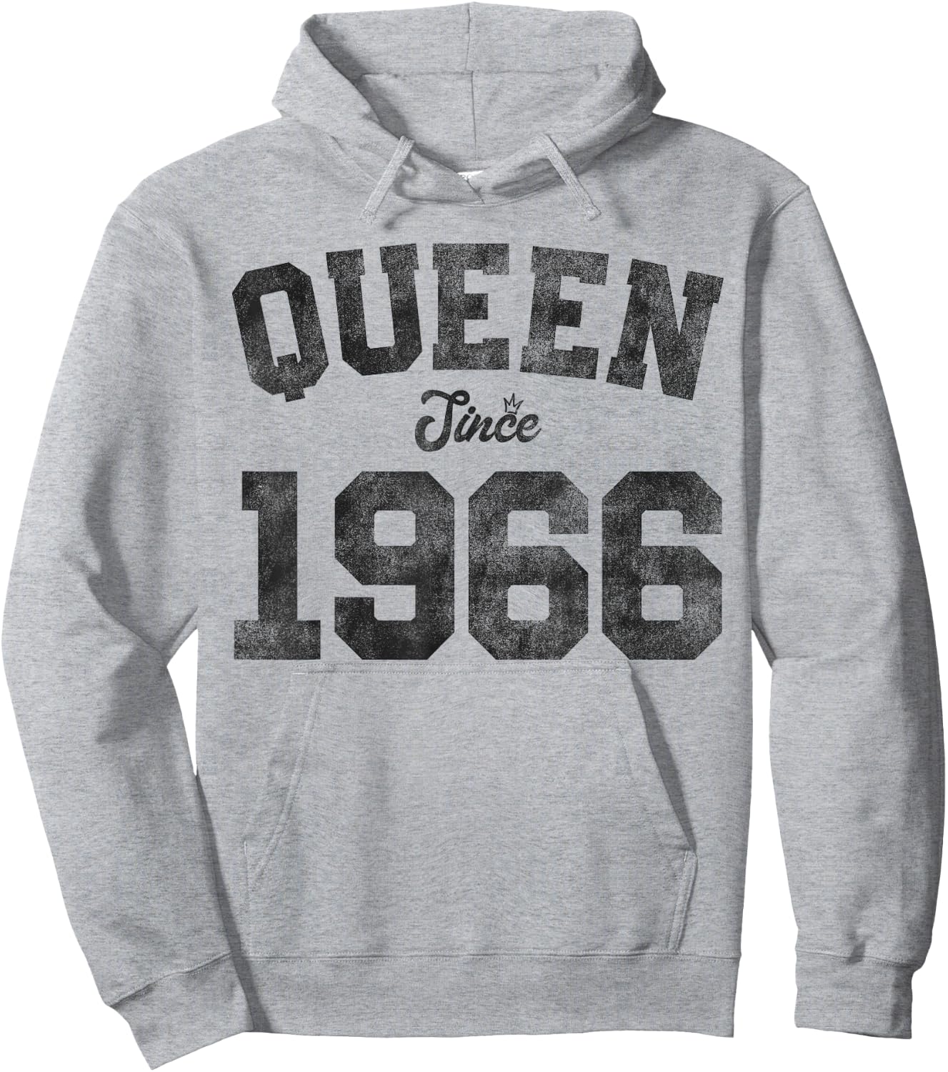 Queen Since 1966 60 Years Old 60th Birthday Funny Vintage Hoodie - Hoodie | Ash