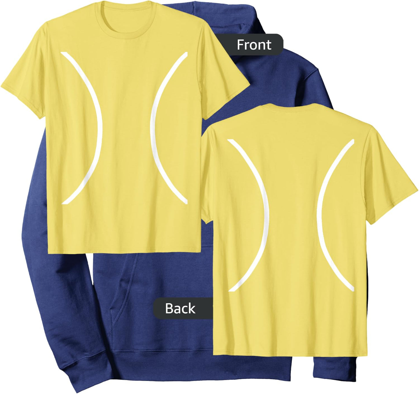 Tennis Ball Lines Halloween Costume Funny Sport Playing Hoodie - Hoodie | Navy