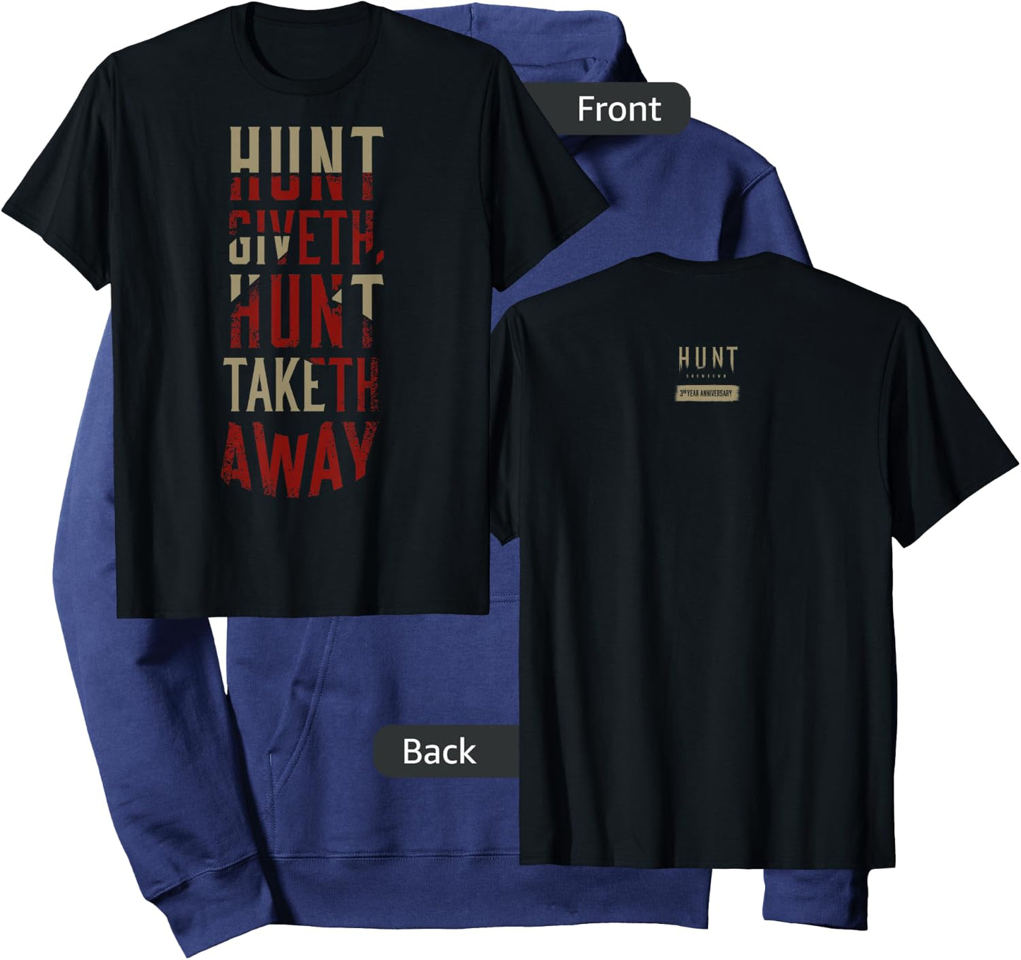 Hunt: Showdown Hunt Giveth Hunt Taketh Away Dark Edition Hoodie - Hoodie | Navy