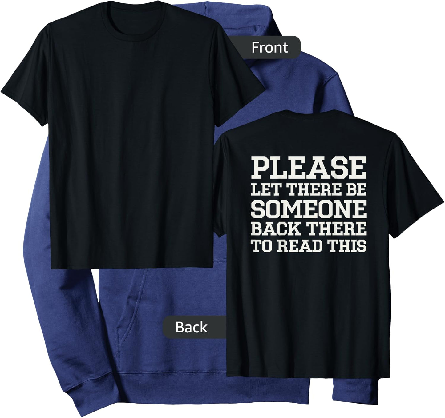 Funny Cross Country Shirt With Back Print - XC Running Shirt Hoodie - Hoodie | Navy