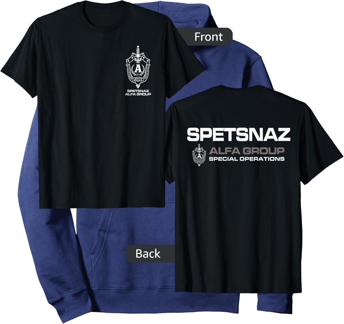 Russian Spetsnaz Alfa Group Special Operations Hoodie - Hoodie | Navy