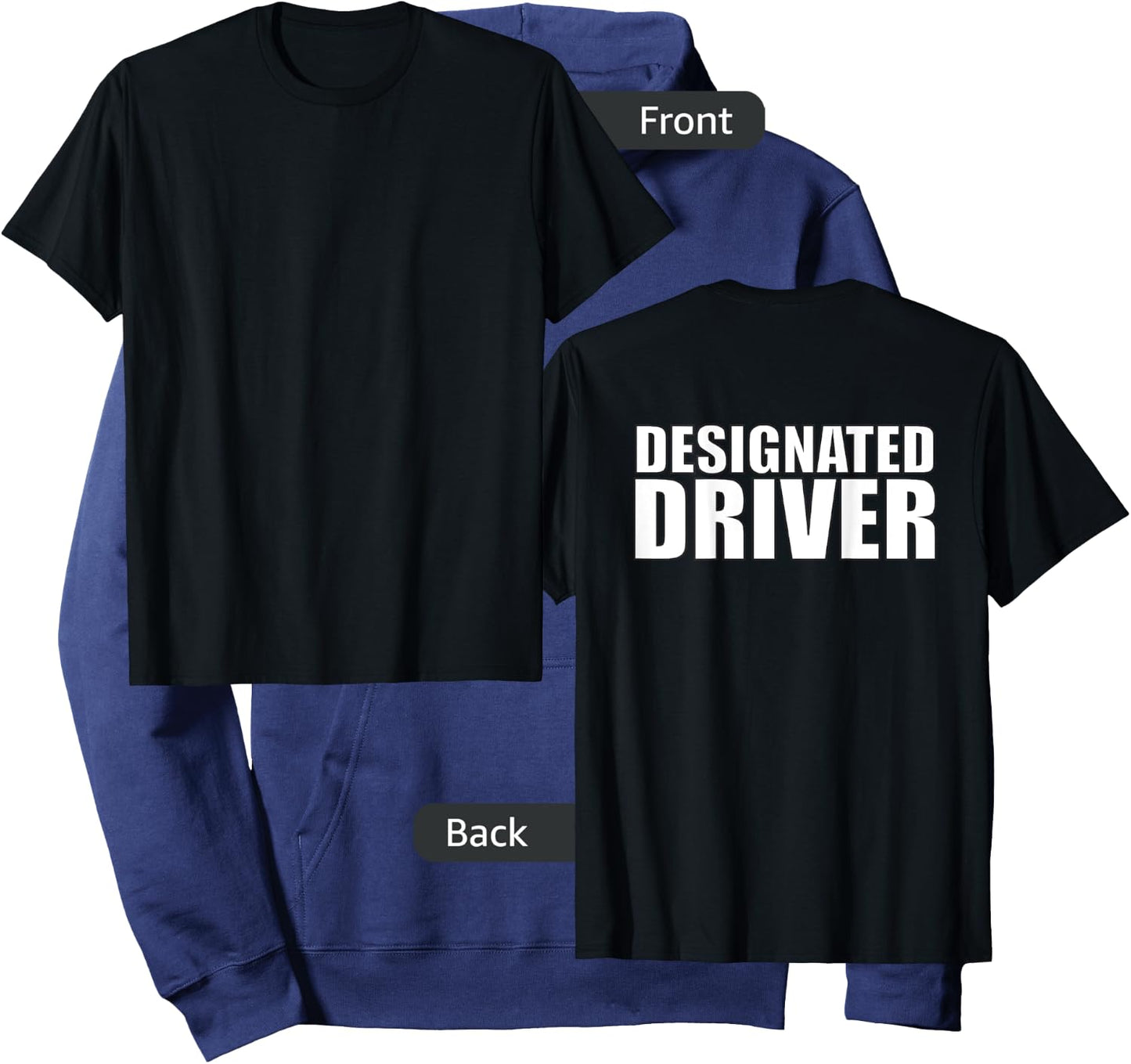 Designated Driver Low Vision, Blind Hoodie - Hoodie | Navy