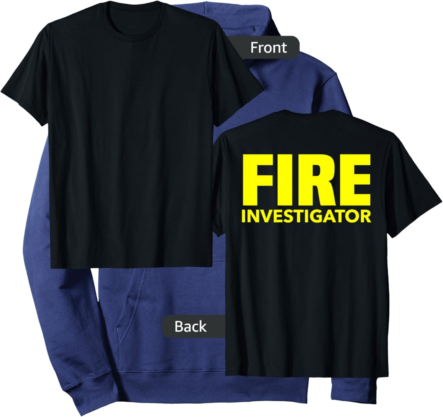 Fire Marshal Commissioner Firefighters Investigators Duty Hoodie - Hoodie | Navy
