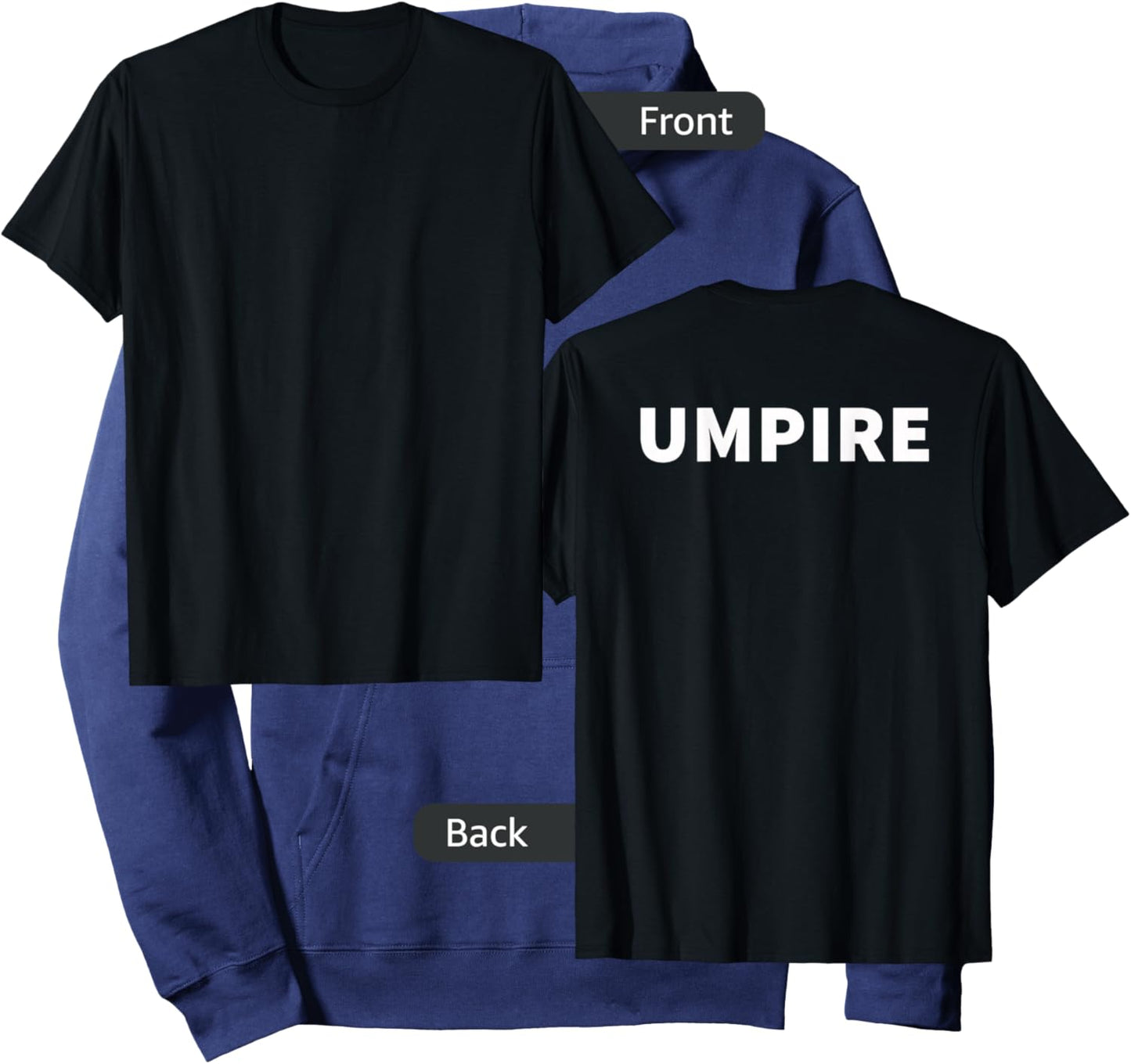 Umpire - Back Printed Hoodie - Hoodie | Navy