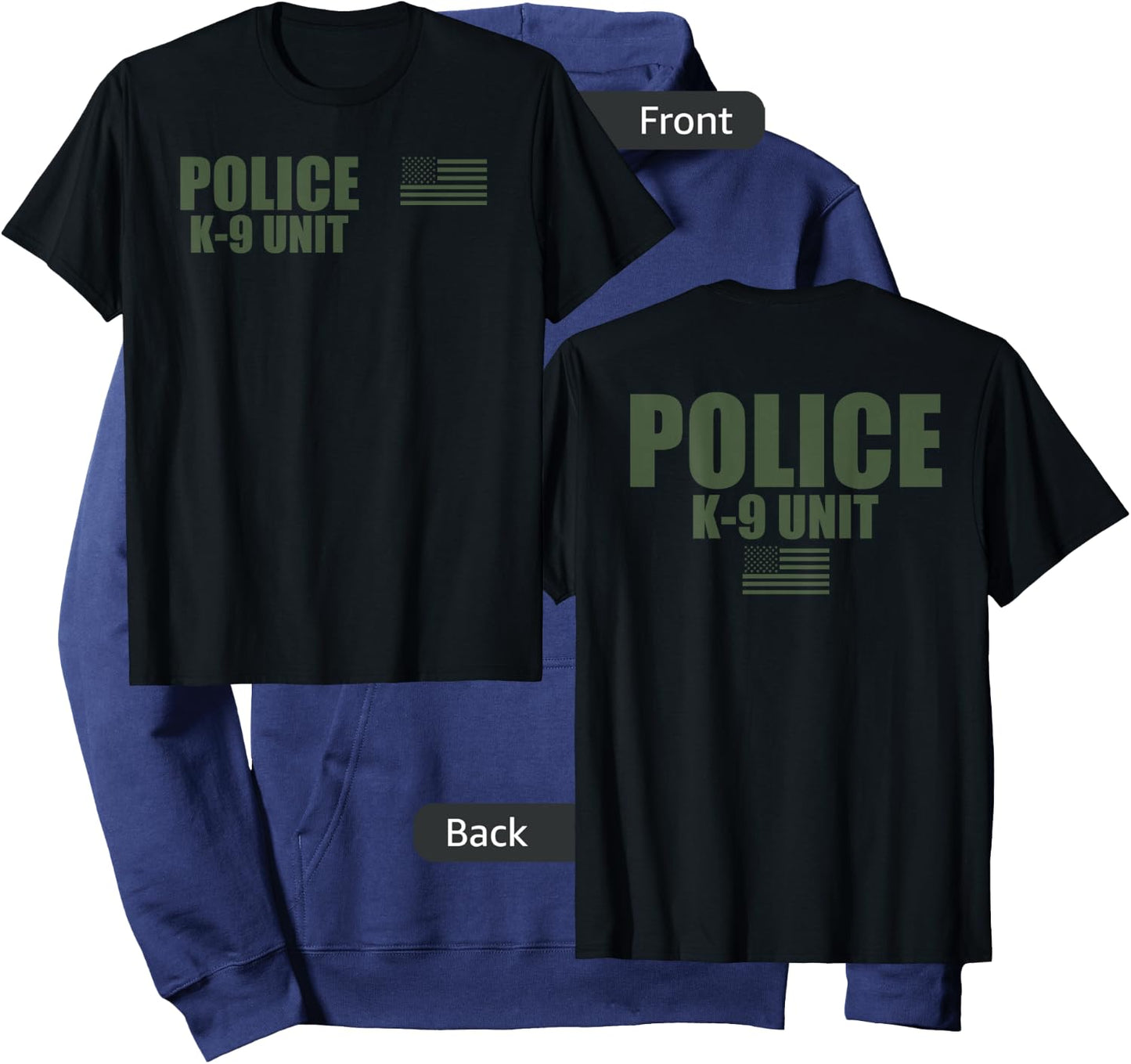 Police K-9 Unit On Duty Uniform Hoodie - Hoodie | Navy