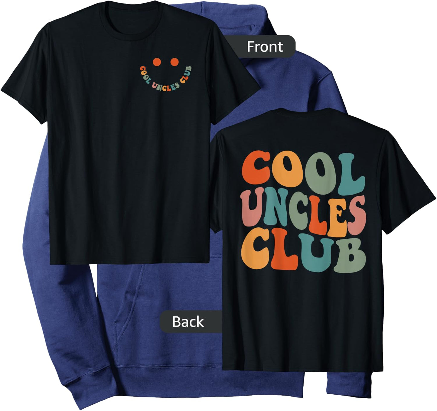 Uncles Shirt Cool Uncles Club Funny New Uncle Men 2 Sided Hoodie - Hoodie | Navy