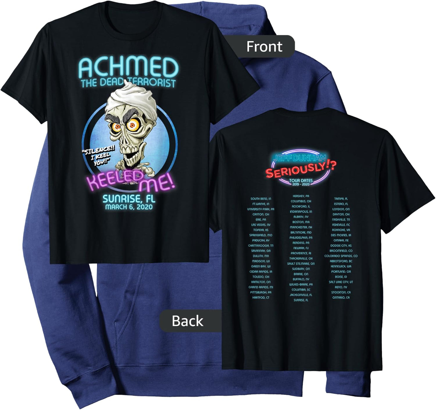 Achmed The Dead Terrorist Sunrise, FL Hoodie - Hoodie | Navy
