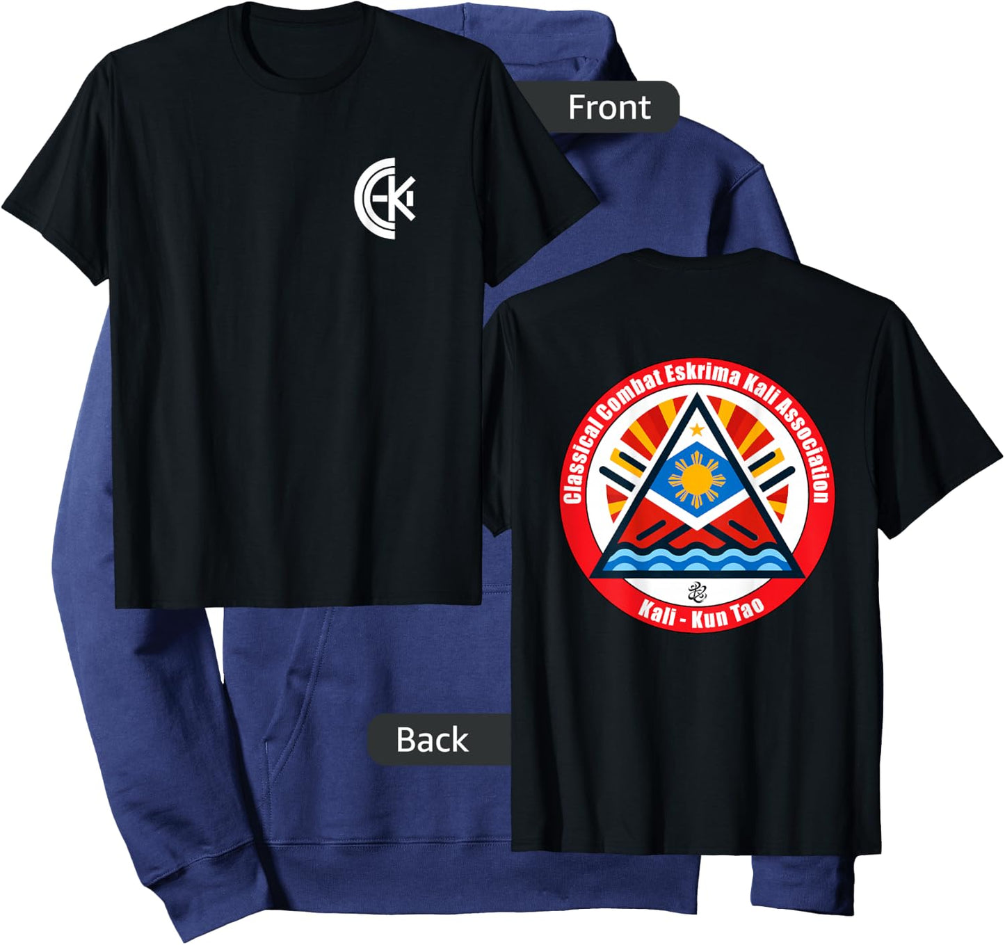 Classical Combat Eskrima Kali Association Hoodie - Hoodie | Navy