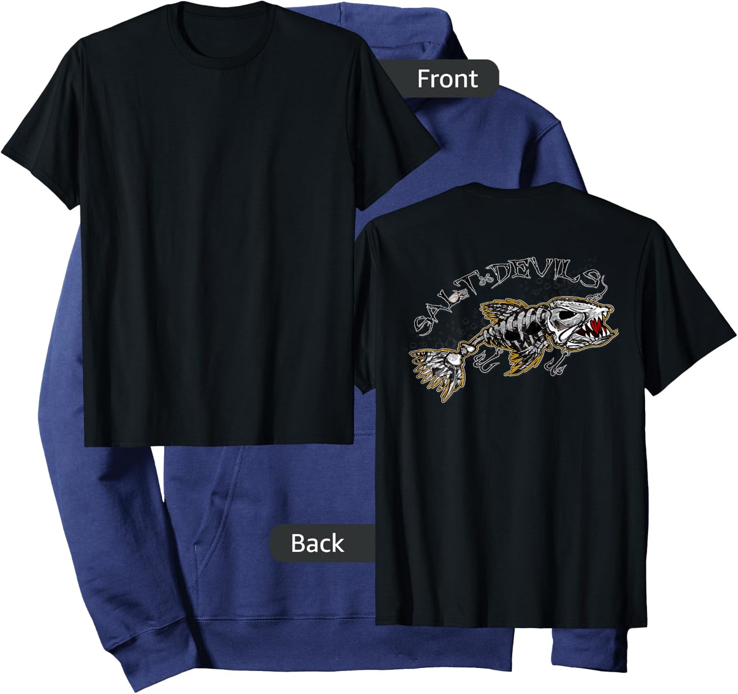 Skull Fish Lure Hoodie - Hoodie | Navy