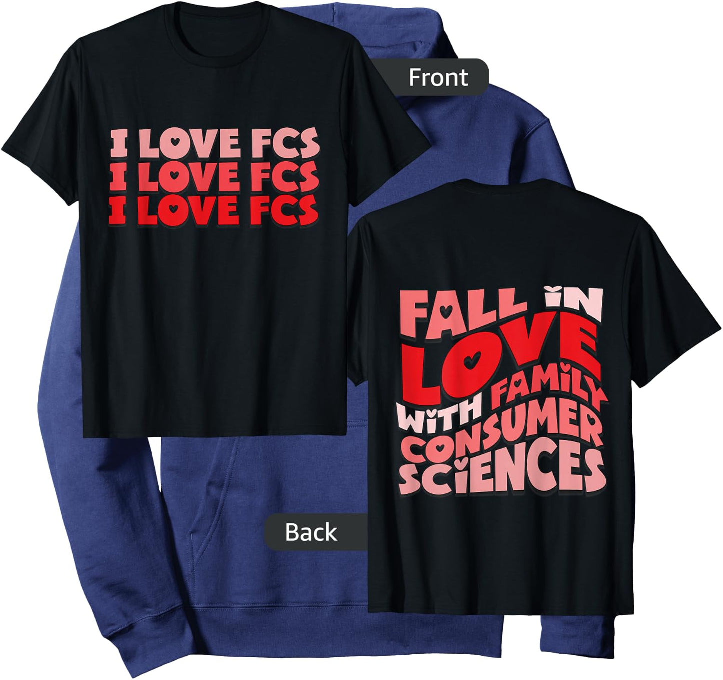 I Love FCS Fall In Love With Family Consumer Sciences Hoodie - Hoodie | Navy
