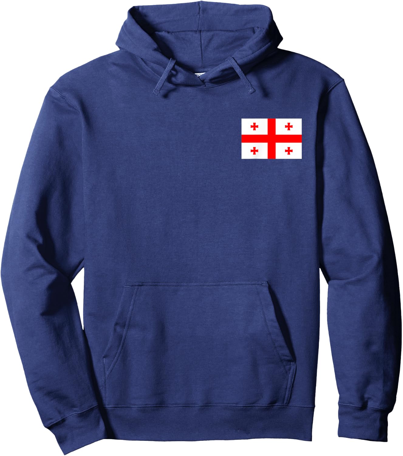 Georgia National Flag Country Tbilisi Coat of Arms Hoodie - Hoodie | Navy