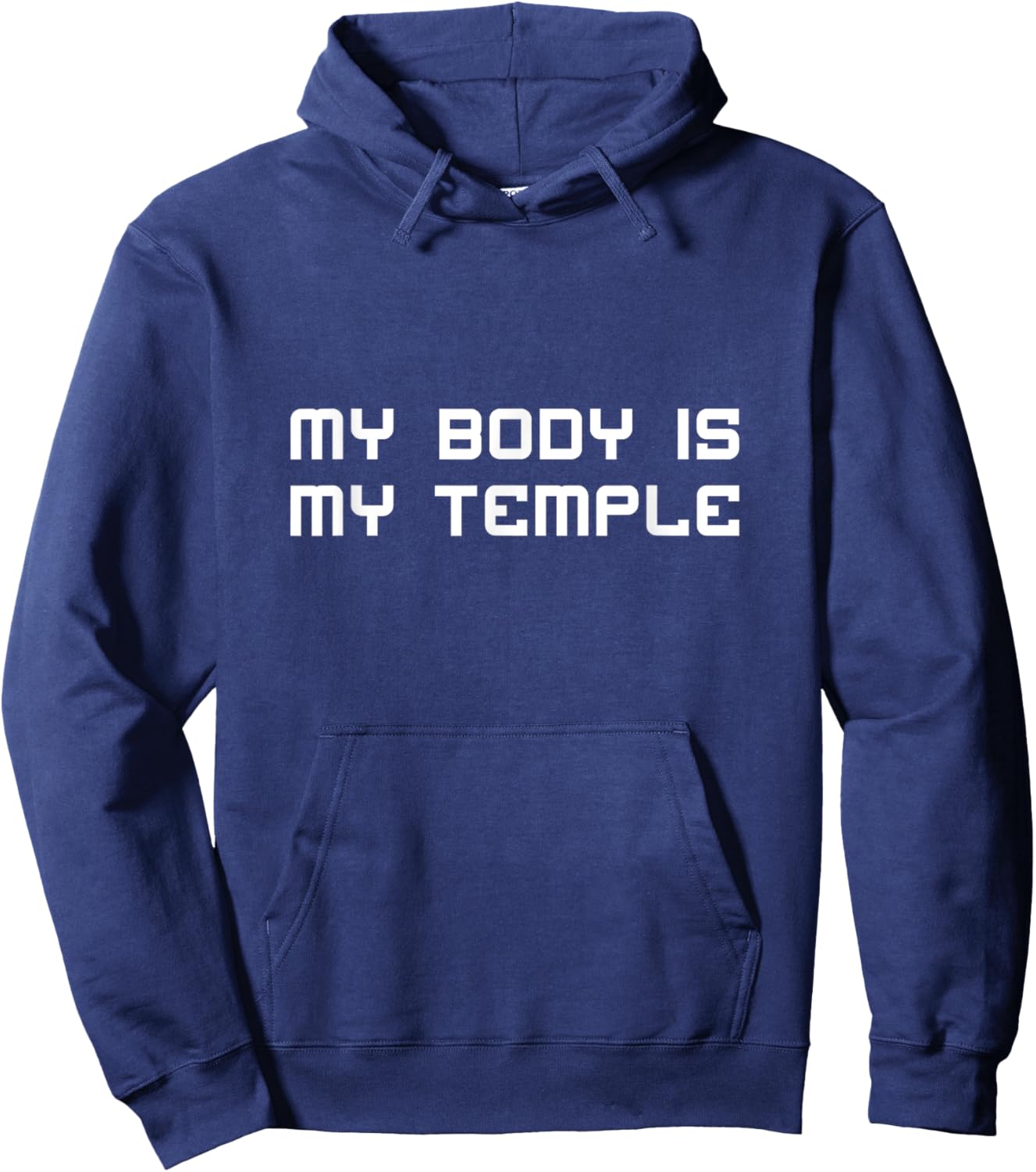 My Body Is My Temple Motivation Inspiration Hoodie - Hoodie | Navy