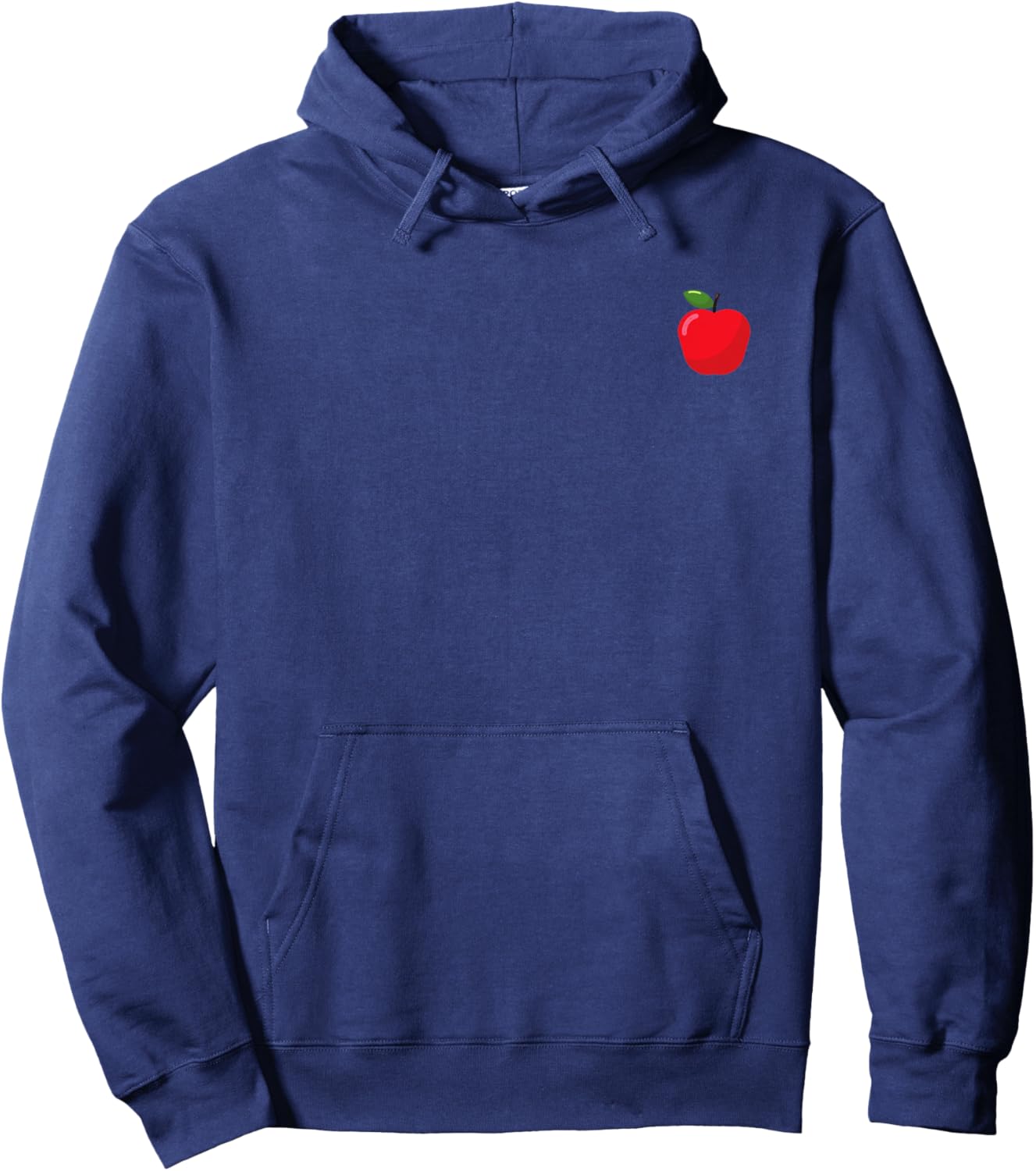 Minimalist Cute Apple for Children, Women, Men Hoodie - Hoodie | Navy