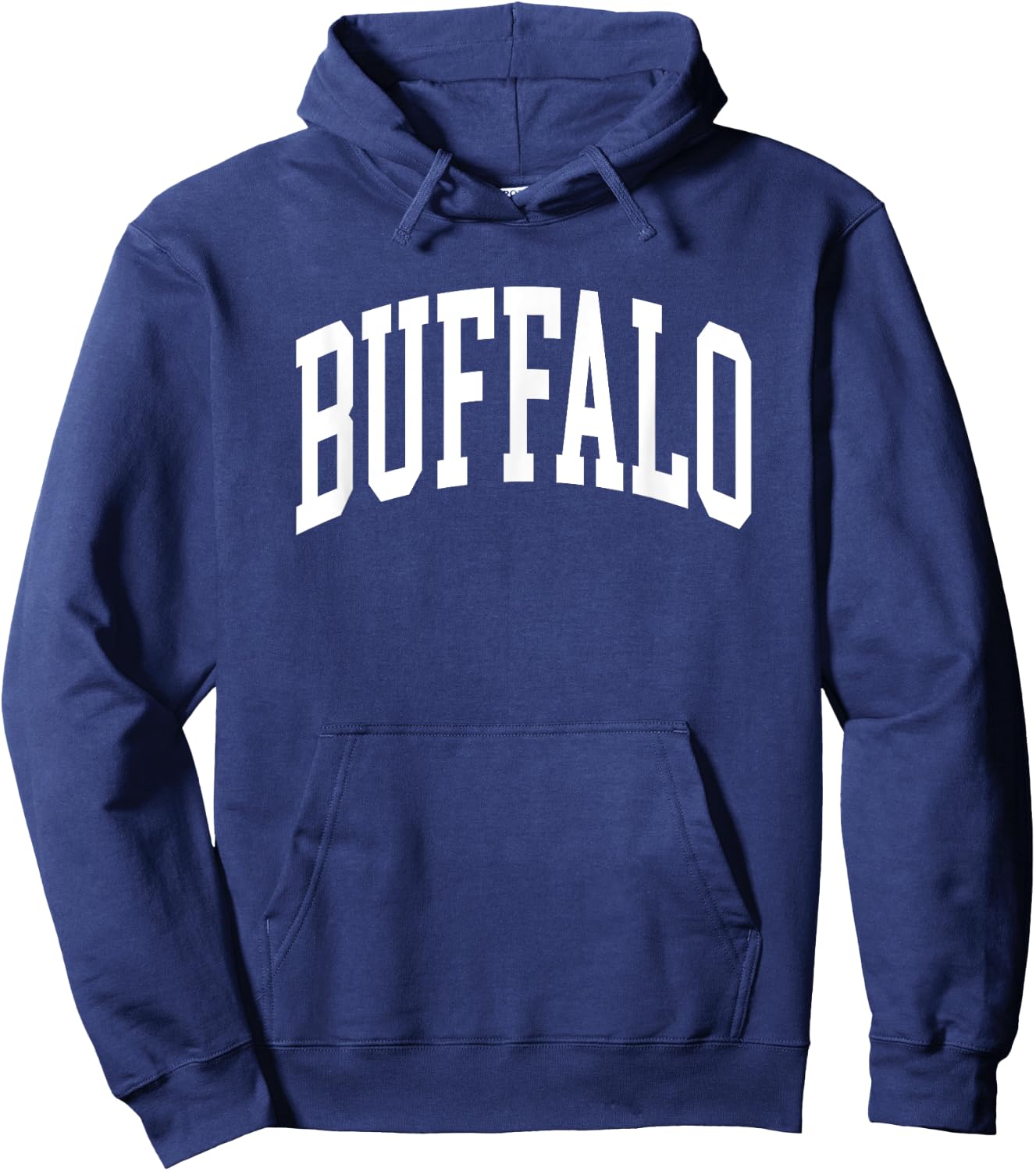 Retro Buffalo NY Varsity Letter Throwback Men Women Souvenir Hoodie - Hoodie | Navy