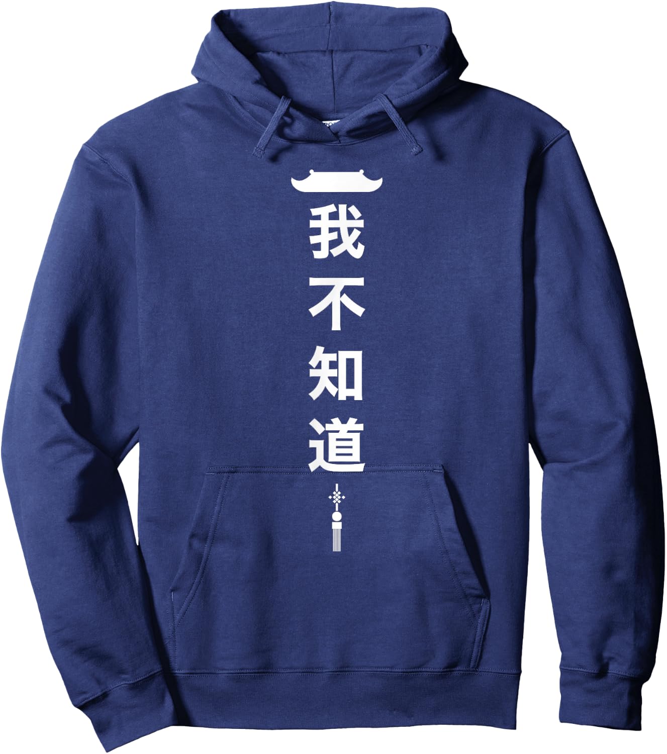I Don't Know Chinese Student Language Funny Gift Hoodie - Hoodie | Navy