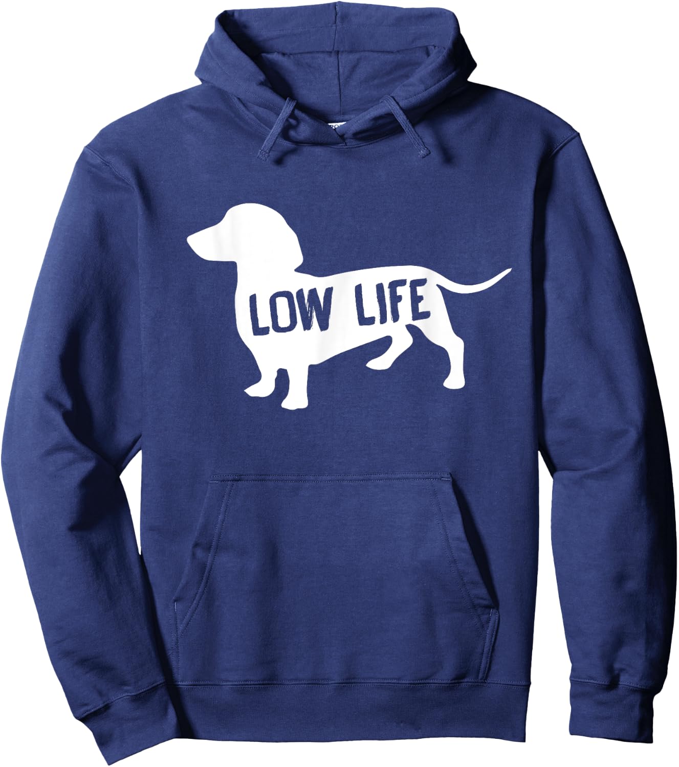 Low Life Funny Dachshund Hoodie - Hoodie | Navy