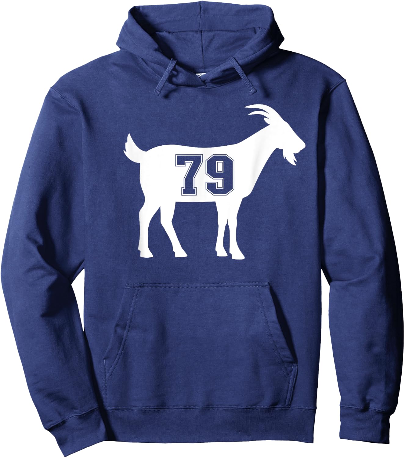 Chèvre 79 G.O.A.T. Numéro soixante-dix neuf chèvre Hoodie - Hoodie | Navy