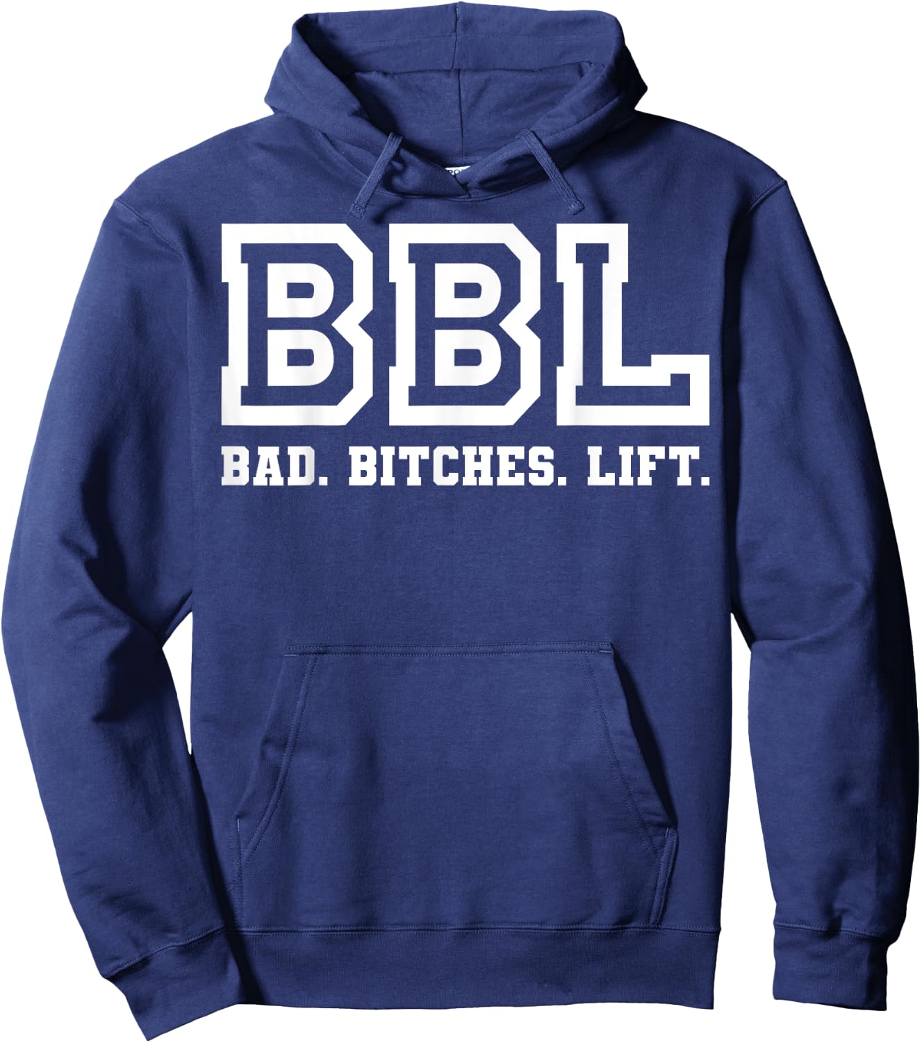 Bad Bitches Lift Heavy Fitness Gym Workout cool apparel Hoodie - Hoodie | Navy