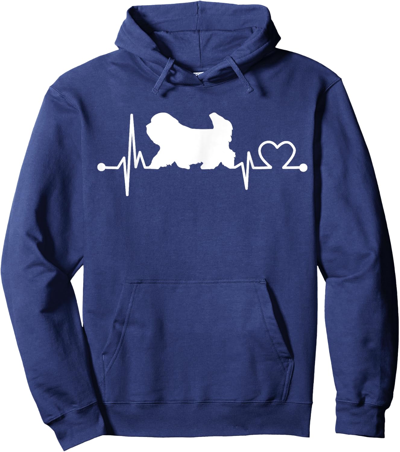 Coton De Tulear Heartbeat Funny Dog Pet Gift Kid/Women/Men Hoodie - Hoodie | Navy