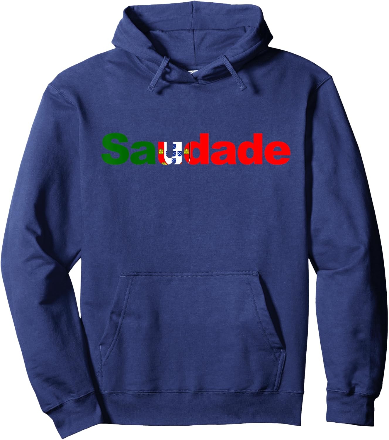 Saudade Portuguese Word Portugal Hoodie - Hoodie | Navy