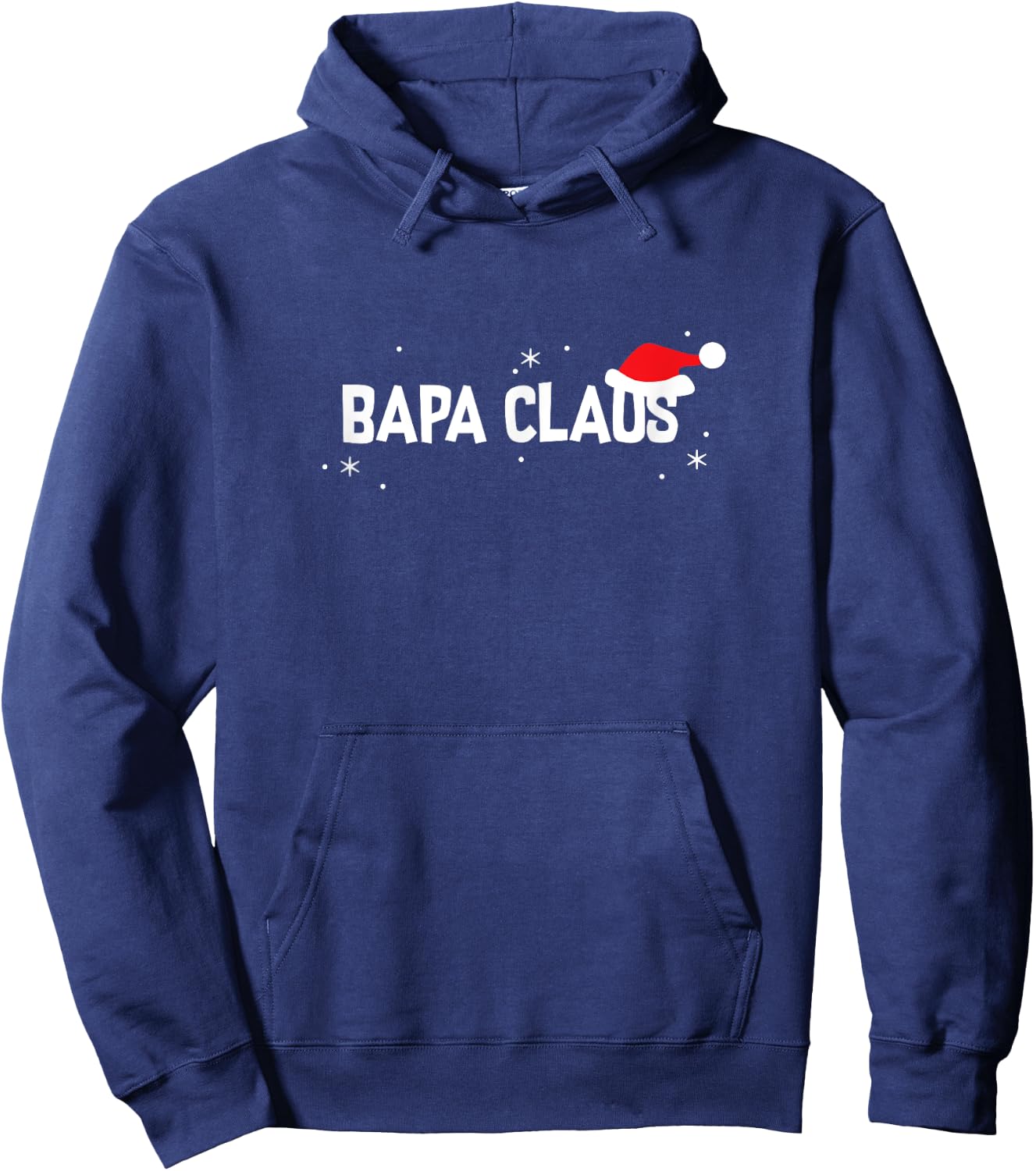 Bapa Claus Christmas Shirt, Funny Cute Holiday Gift Hoodie - Hoodie | Navy