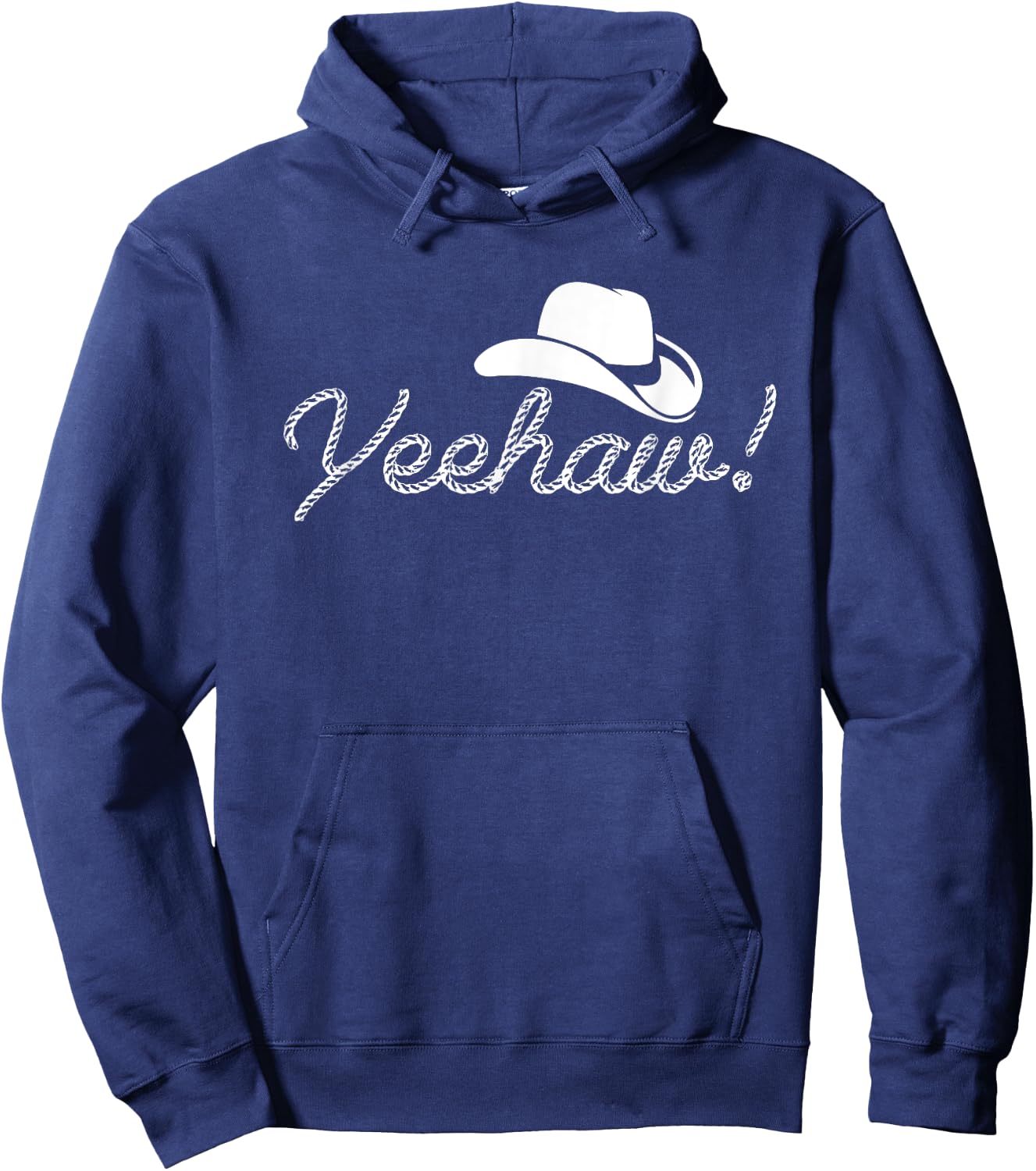 Yeehaw Cowboy Hoodie - Hoodie | Navy